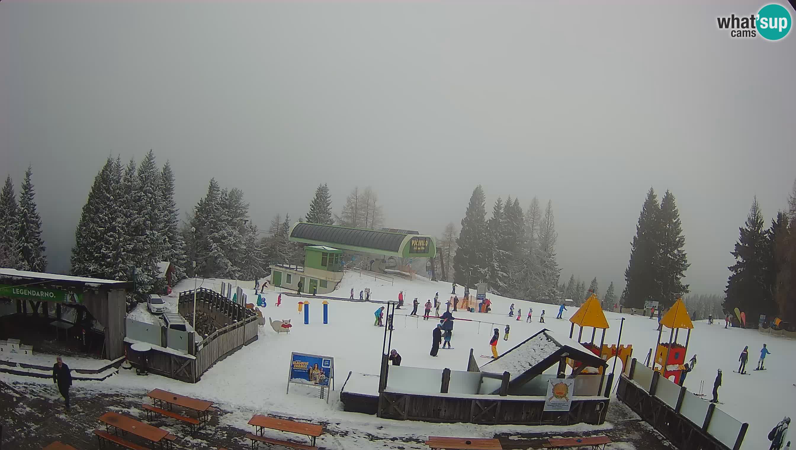 Spletna kamera Počivalo – Alpska Perla | Pogled v živo iz smučišča Cerkno