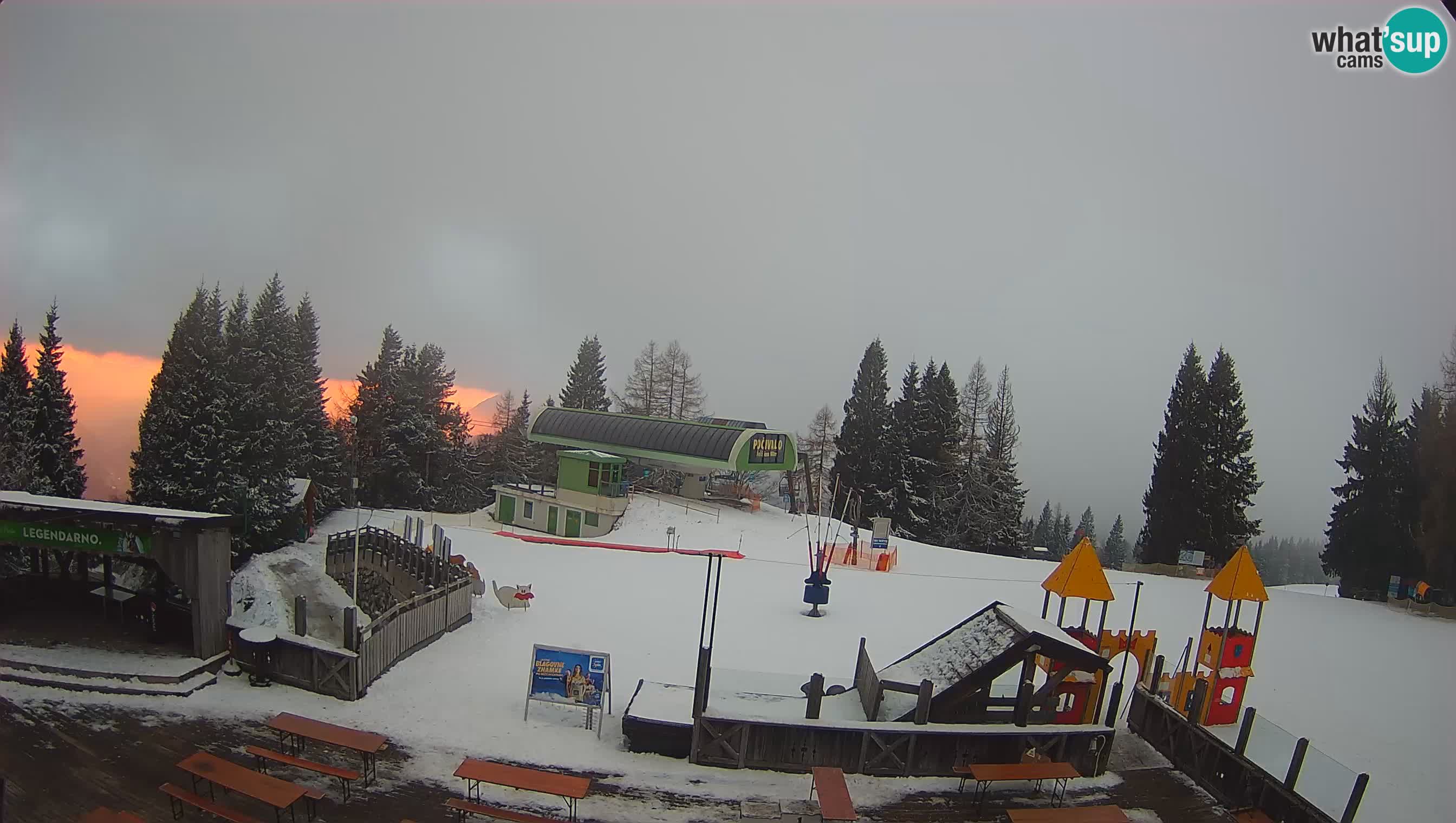 Webcam Počivalo – Alpska Perla | Vista live dalla stazione sciistica di Cerkno