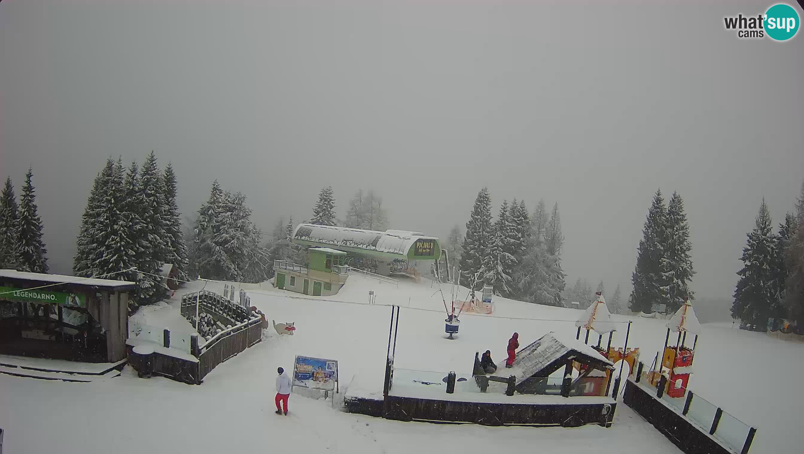 Webcam de la station de ski des Alpes slovènes à Cerkno Počivalo