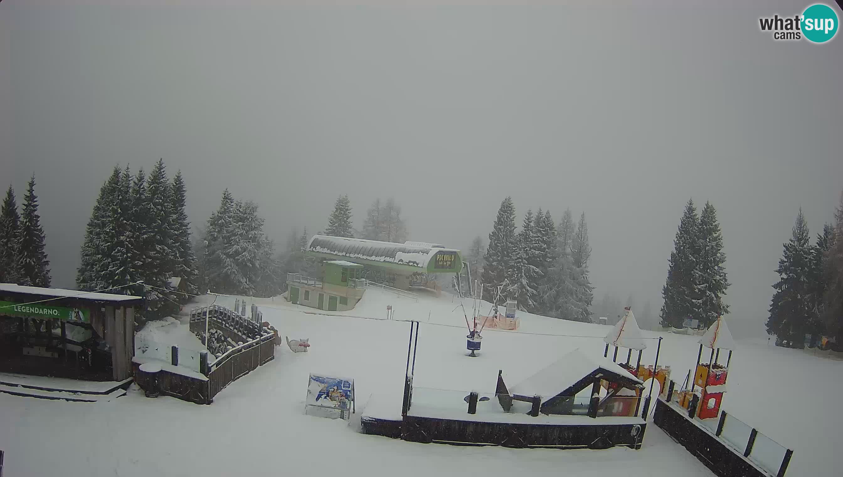 Webcam de la station de ski des Alpes slovènes à Cerkno Počivalo