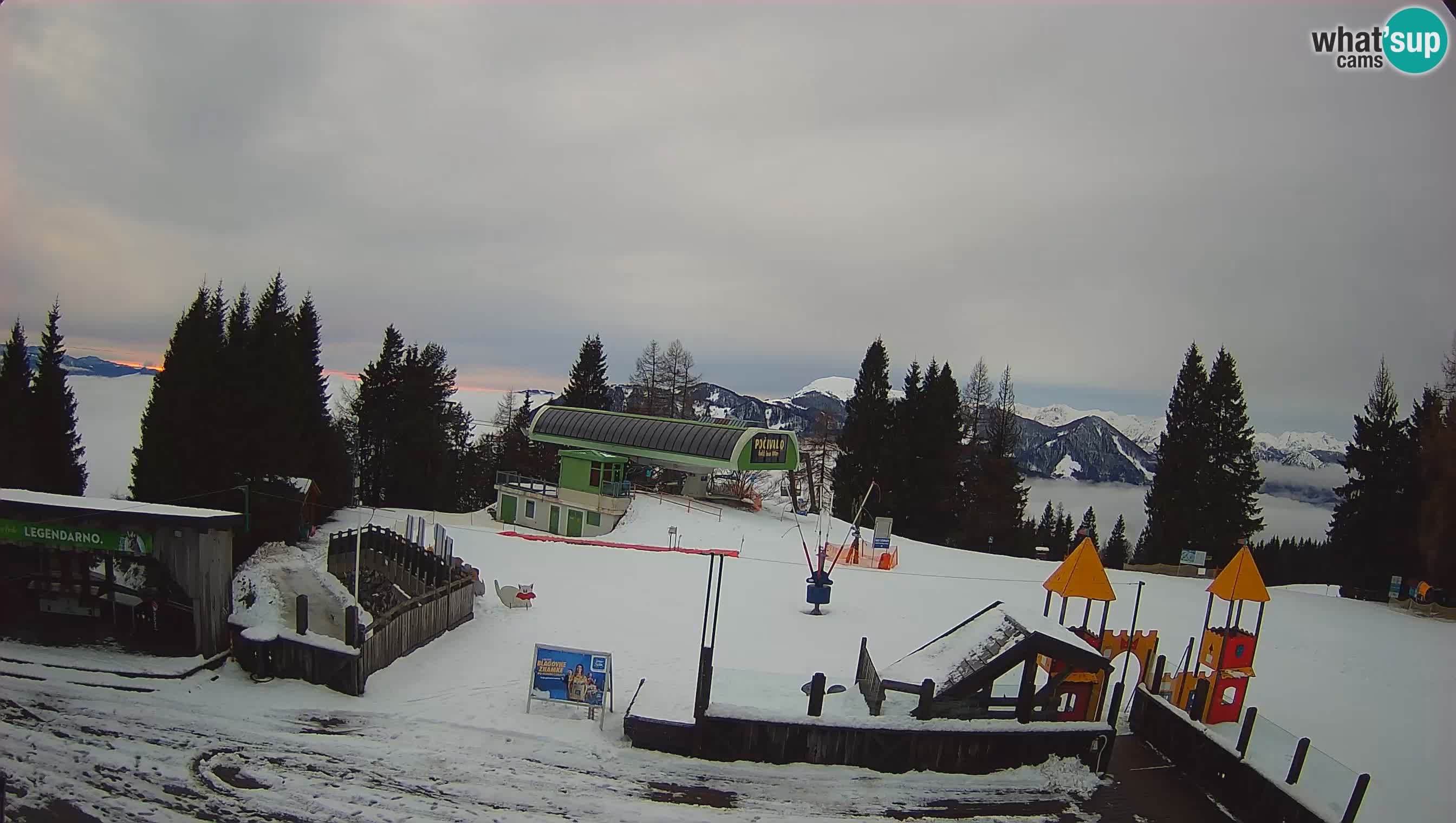 Webcam de la station de ski des Alpes slovènes à Cerkno Počivalo
