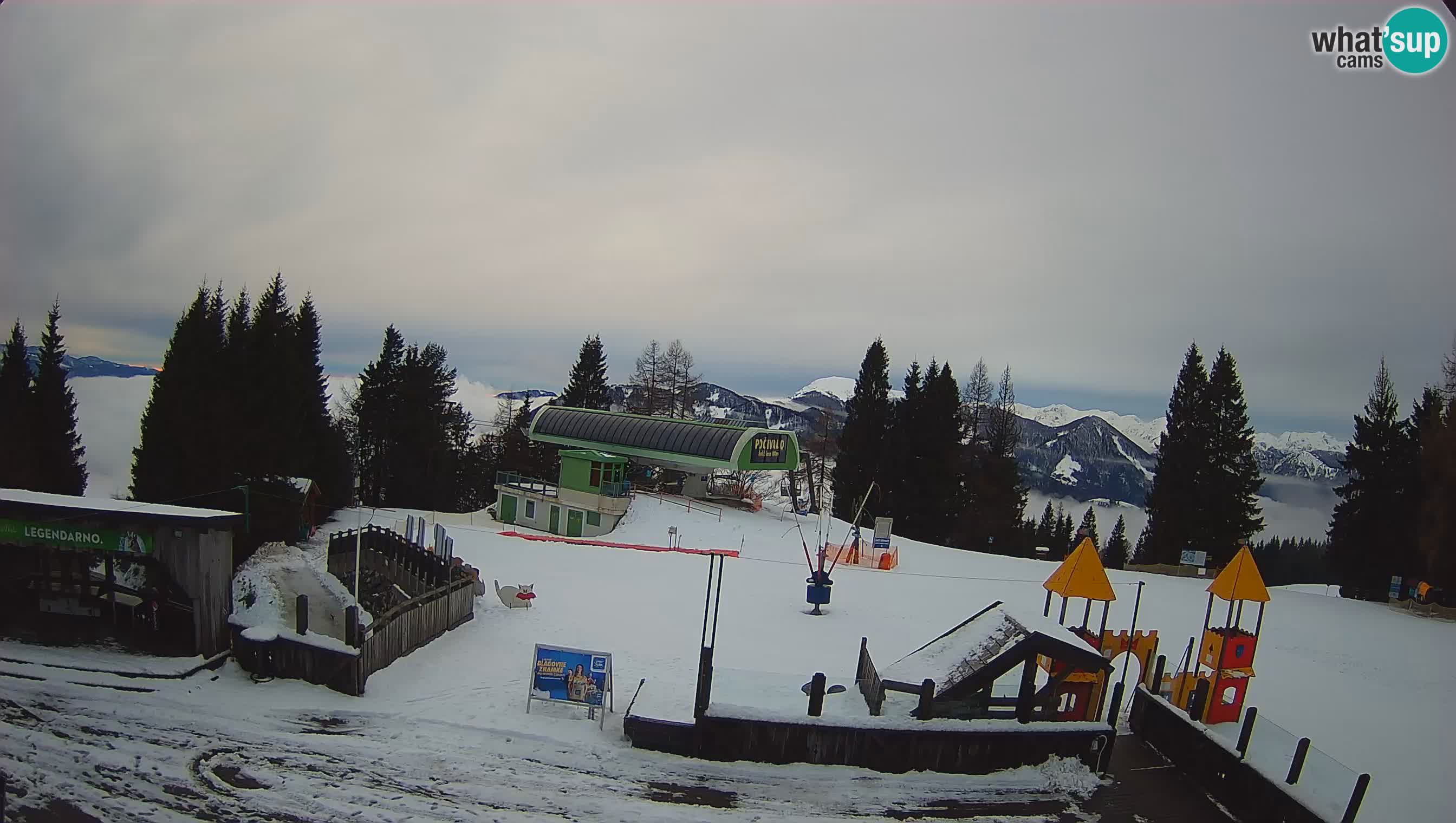 Webcam de la station de ski des Alpes slovènes à Cerkno Počivalo