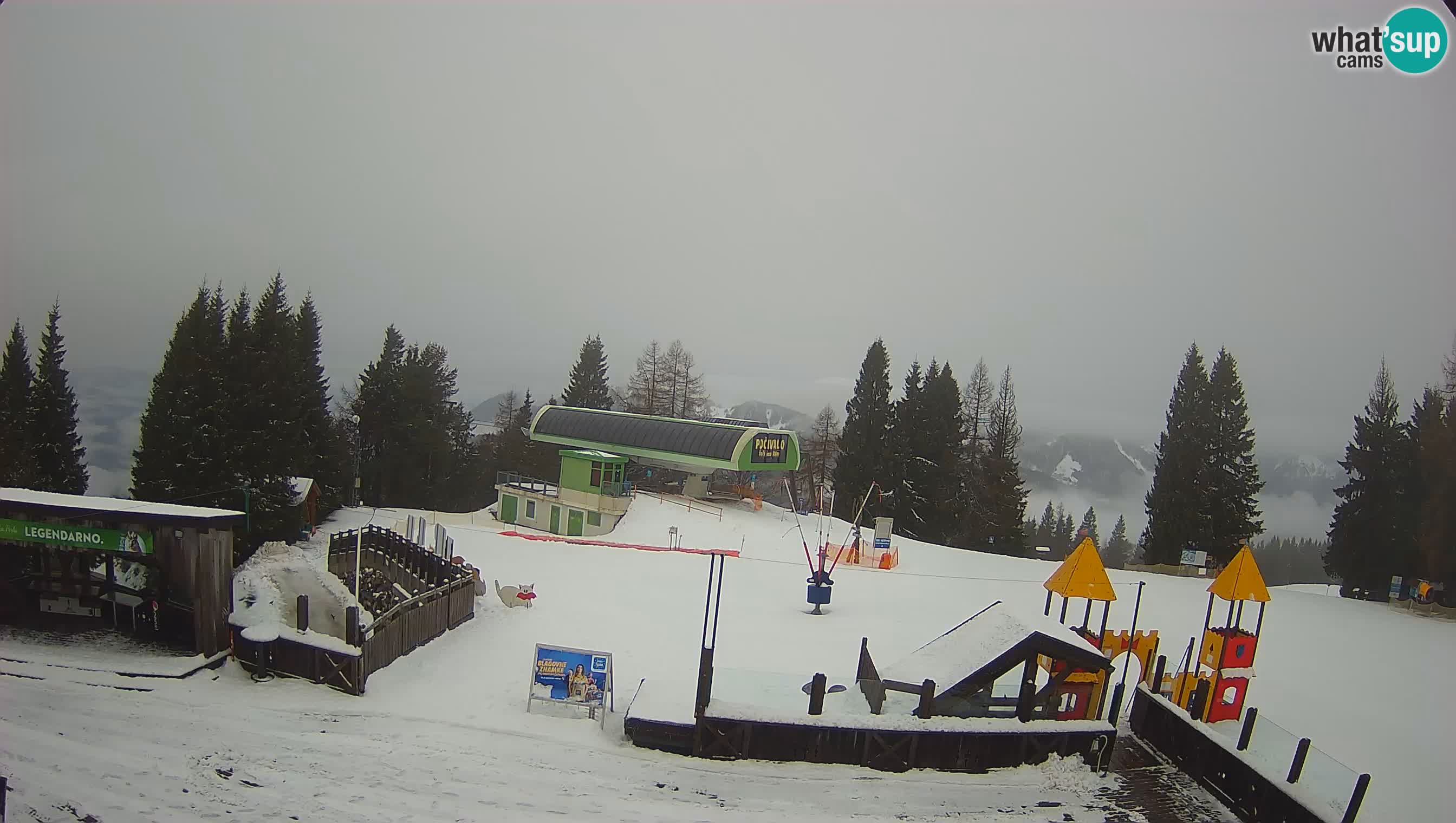 Webcam Počivalo – Alpska Perla | Vista live dalla stazione sciistica di Cerkno