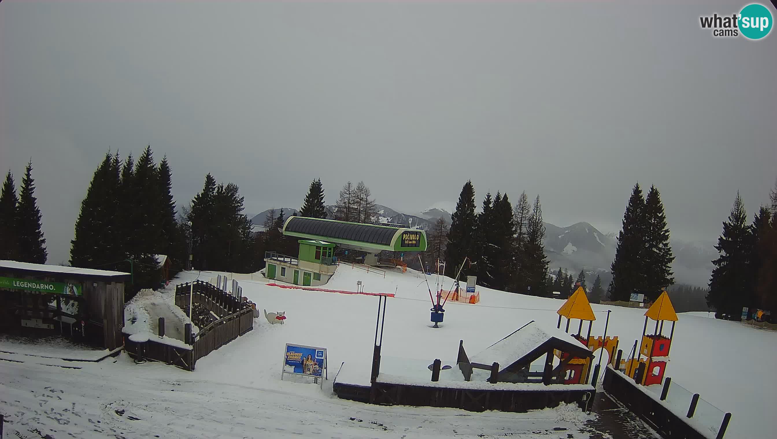 Webcam Počivalo – Alpska Perla | Vista live dalla stazione sciistica di Cerkno