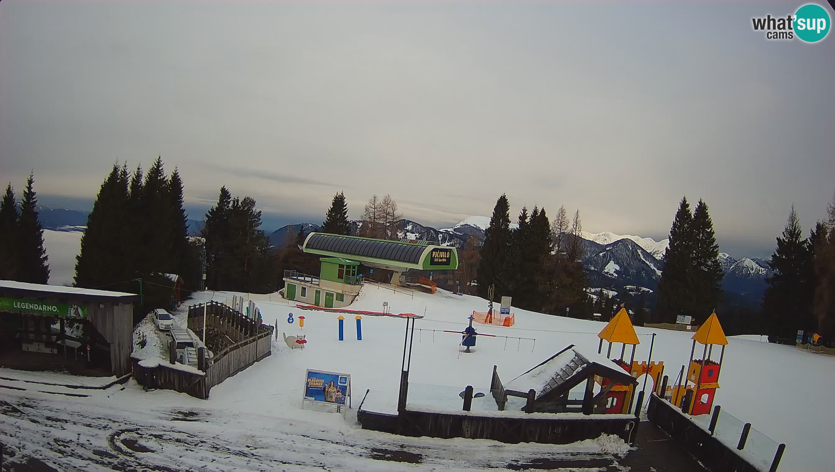 Spletna kamera Počivalo – Alpska Perla | Pogled v živo iz smučišča Cerkno