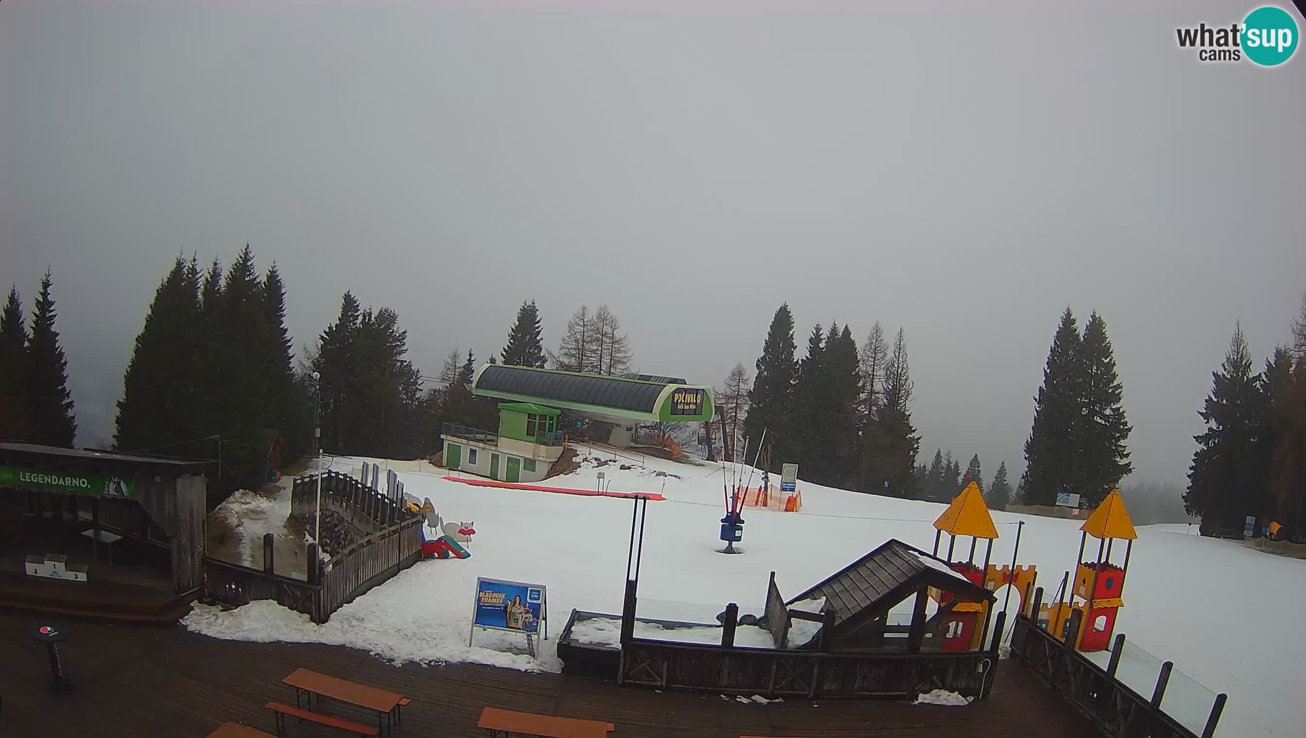 Webcam de la station de ski des Alpes slovènes à Cerkno Počivalo