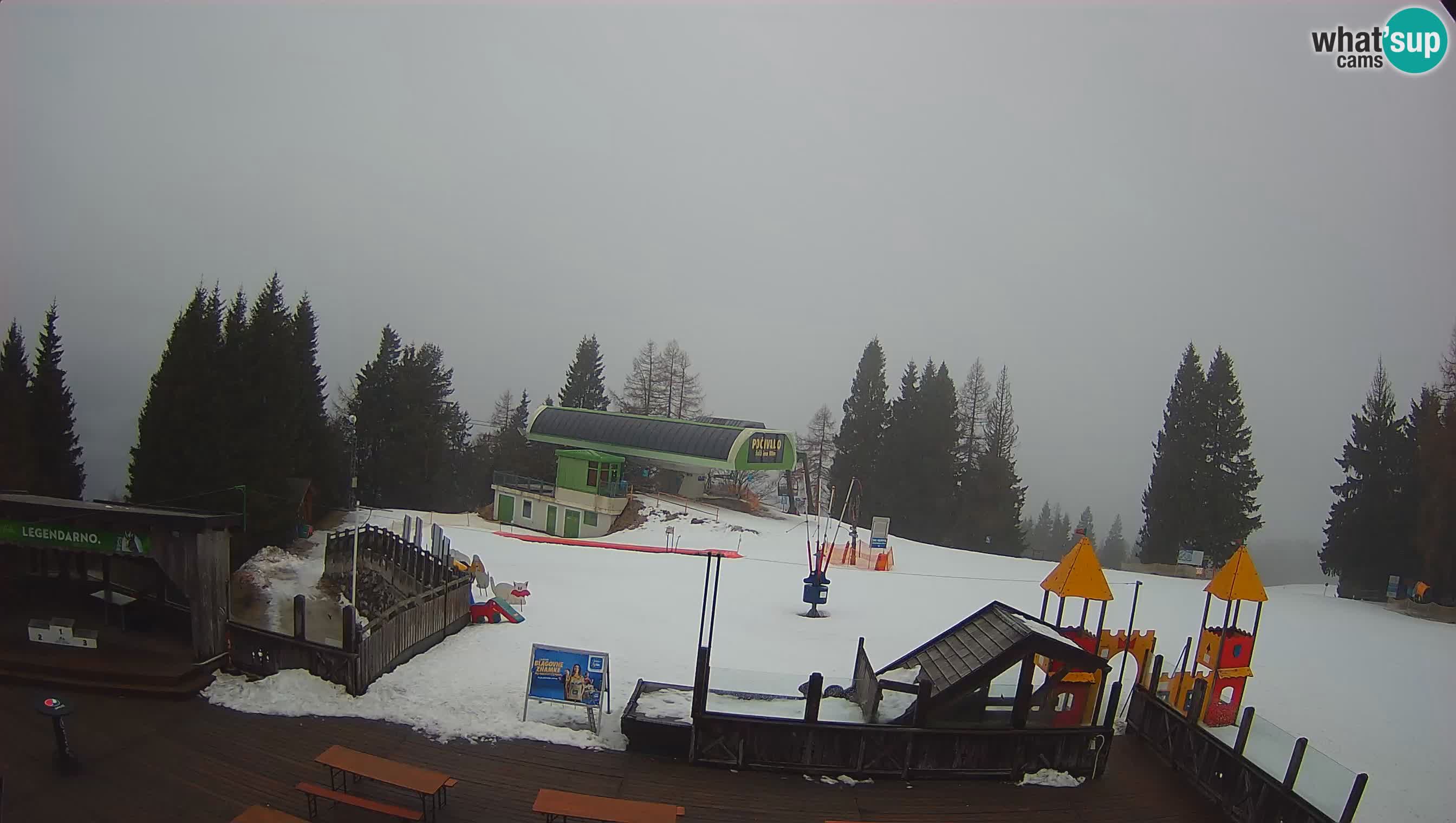 Webcam de la station de ski des Alpes slovènes à Cerkno Počivalo