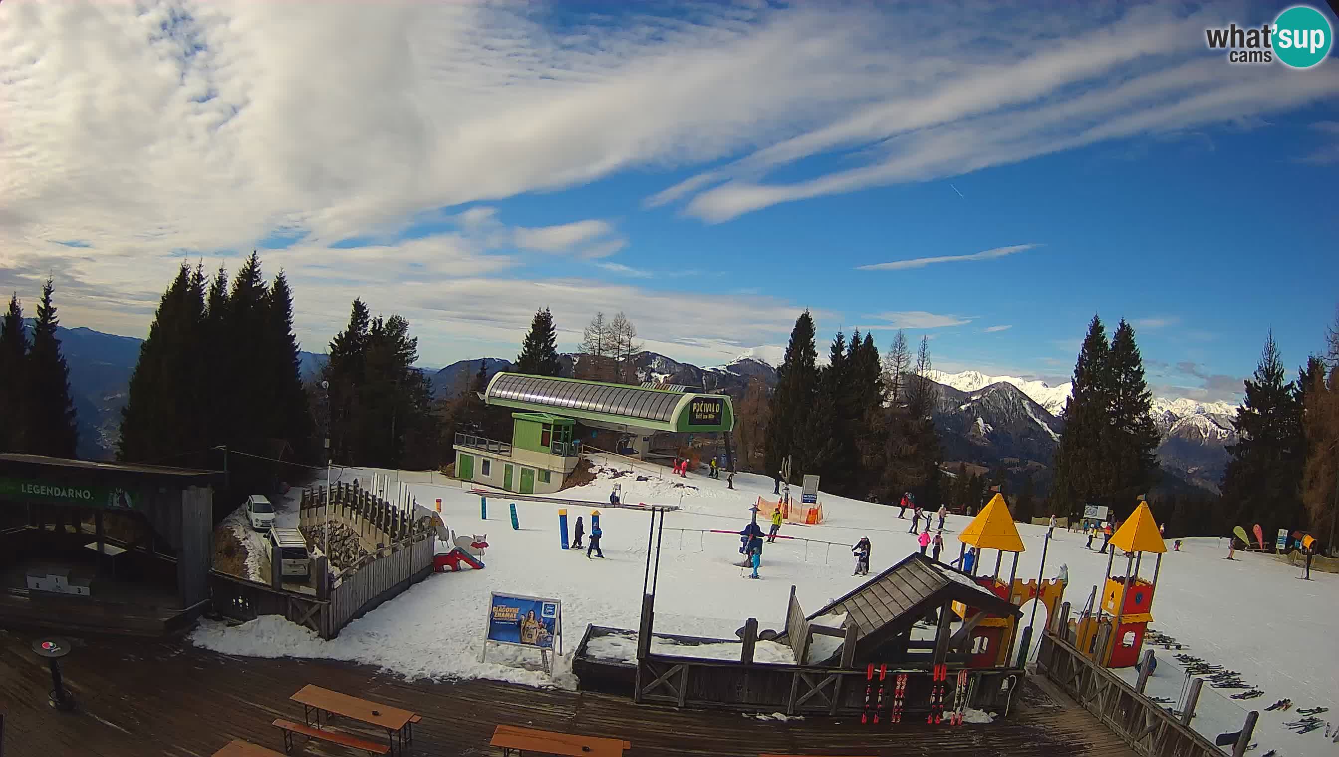 Spletna kamera Počivalo – Alpska Perla | Pogled v živo iz smučišča Cerkno