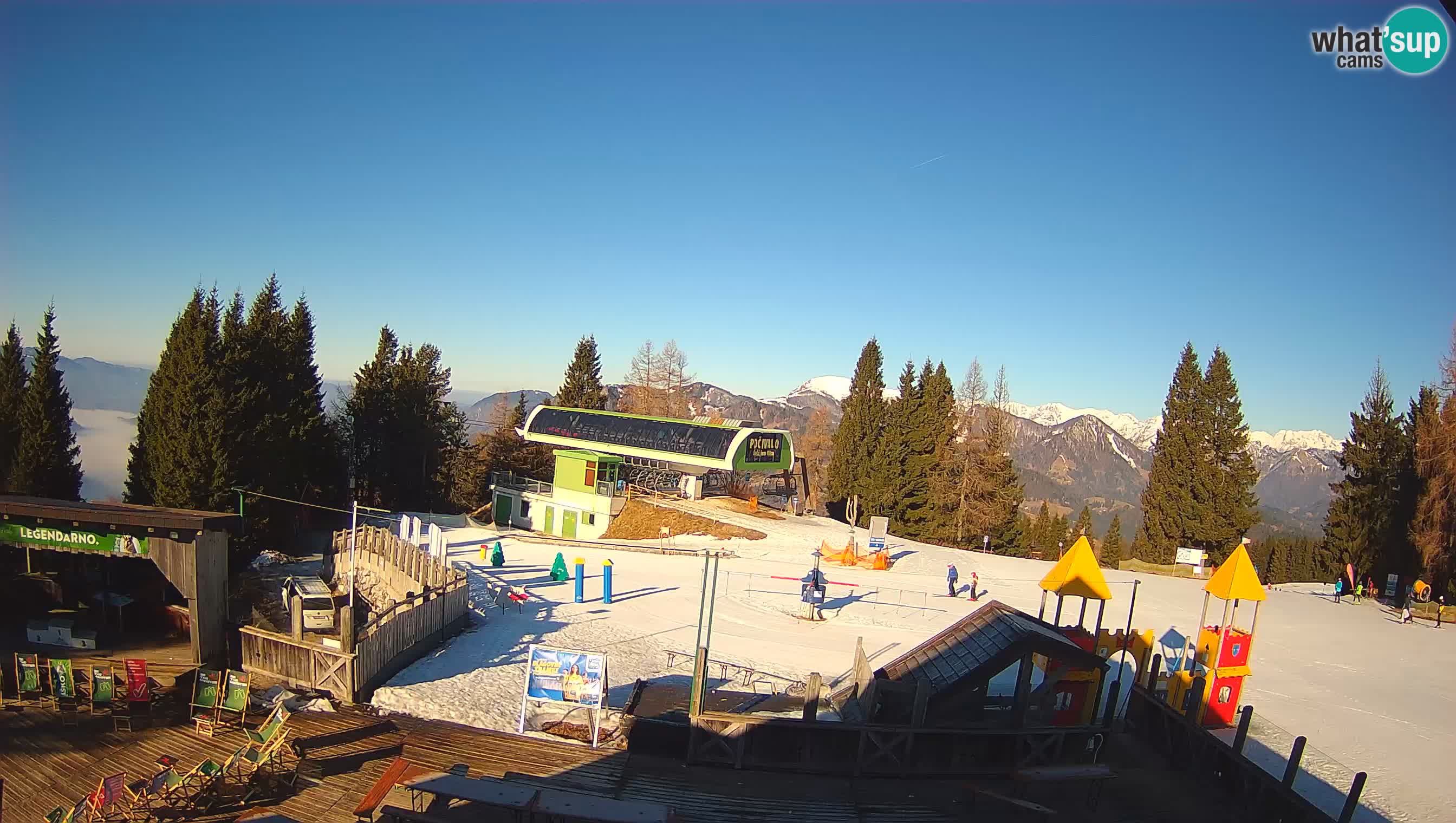 Spletna kamera Počivalo – Alpska Perla | Pogled v živo iz smučišča Cerkno