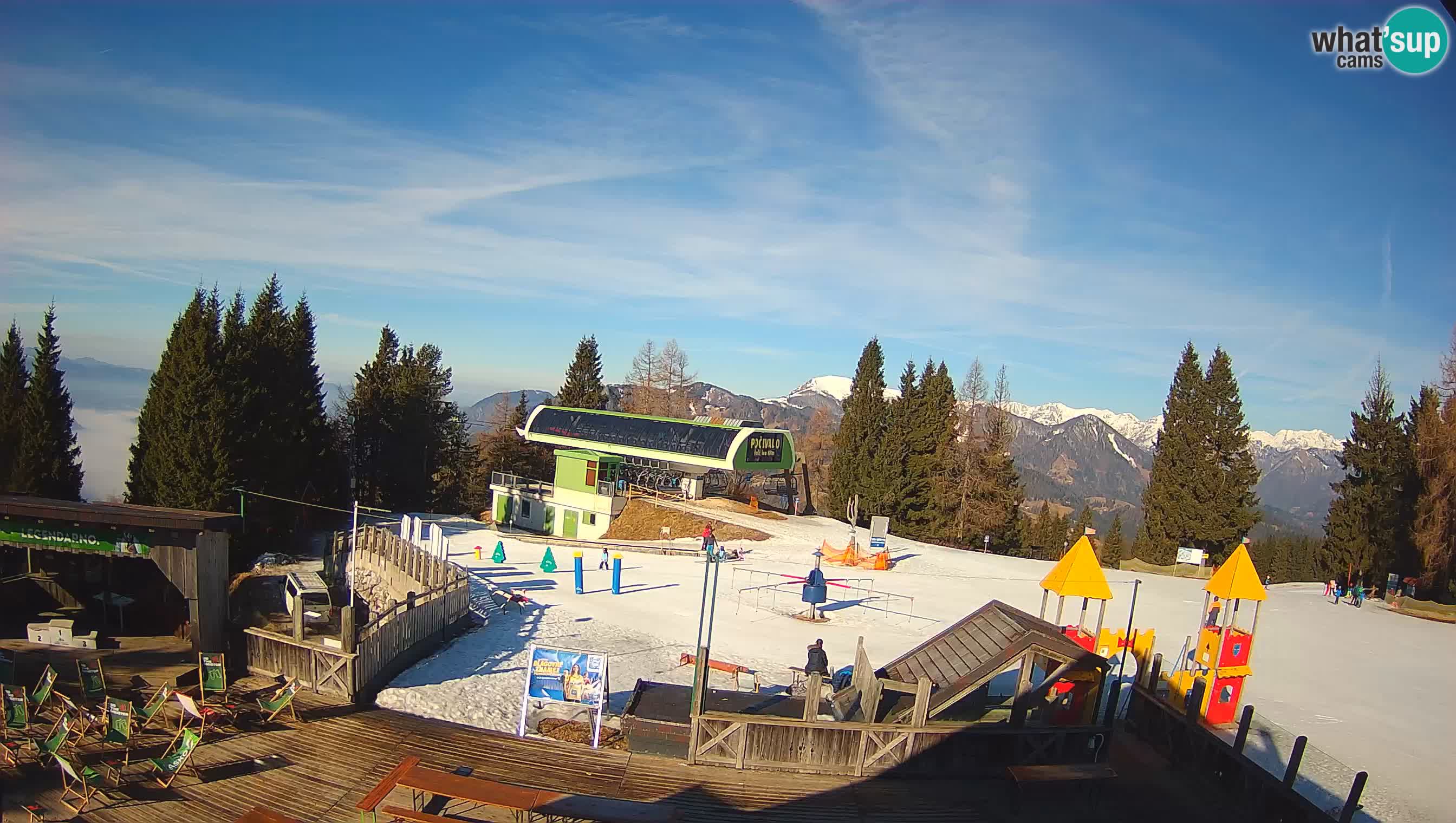 Spletna kamera Počivalo – Alpska Perla | Pogled v živo iz smučišča Cerkno