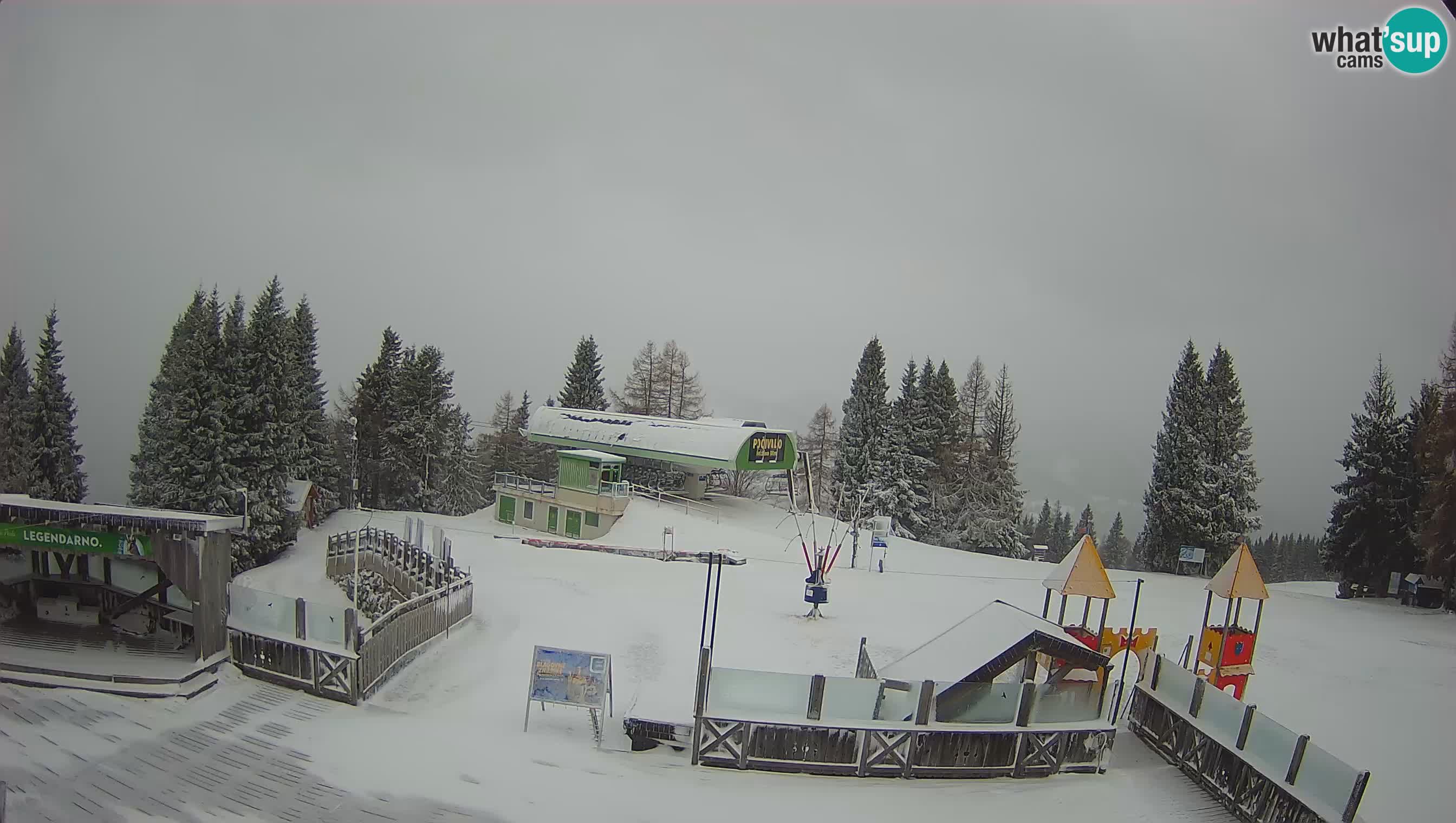 Spletna kamera Počivalo – Alpska Perla | Pogled v živo iz smučišča Cerkno