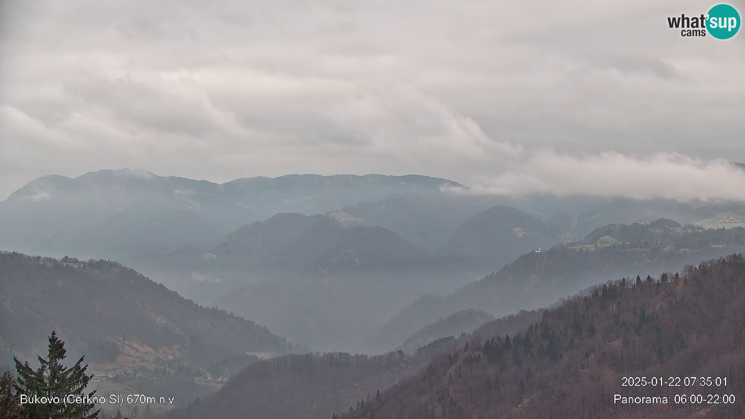 Web kamera Bukovo – Baška grapa | Cerkno | Slovenija