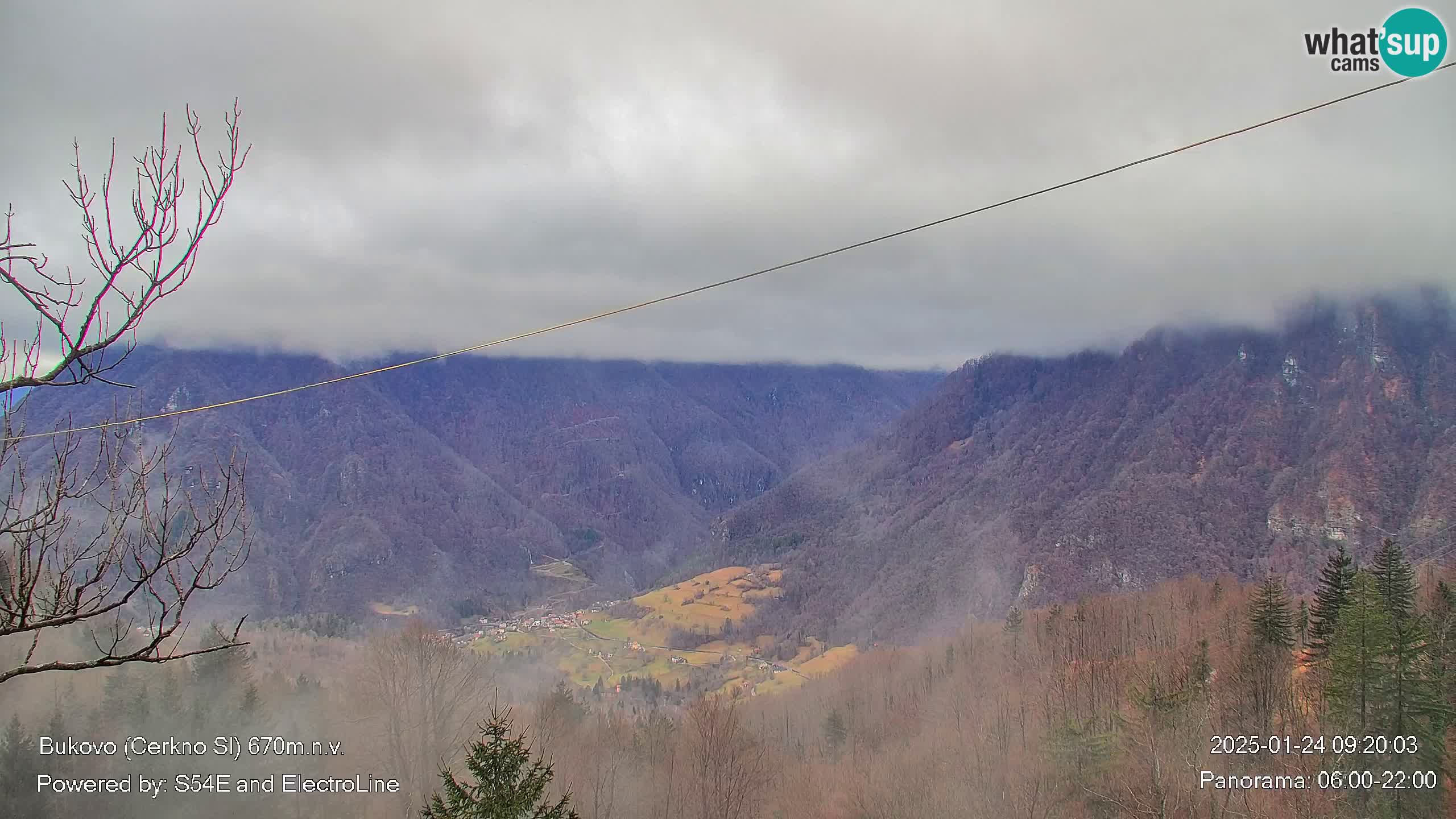 Web kamera Bukovo – Baška grapa | Cerkno | Slovenija