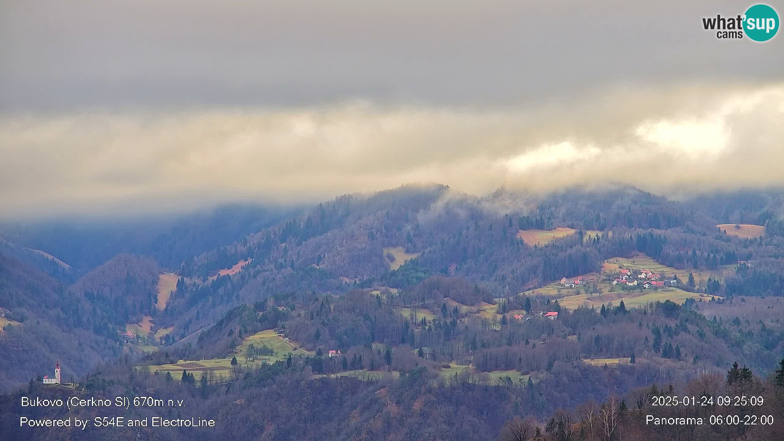 Web kamera Bukovo – Baška grapa | Cerkno | Slovenija