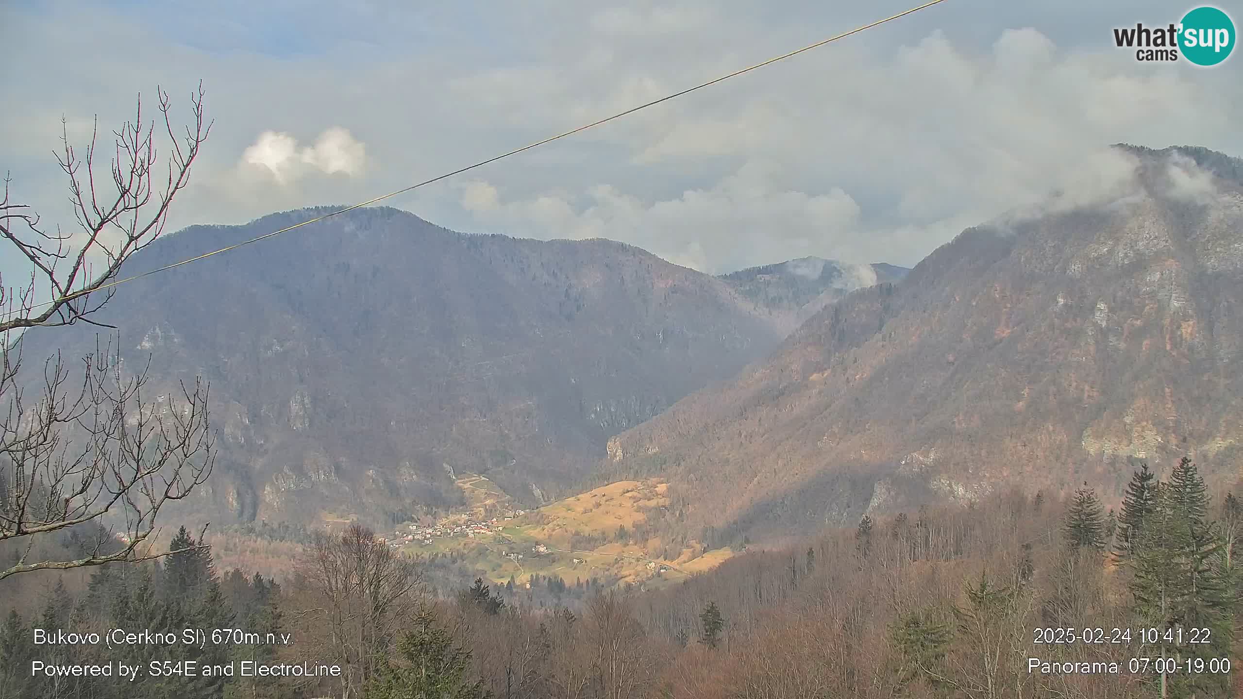 Web kamera Bukovo – Baška grapa | Cerkno | Slovenija