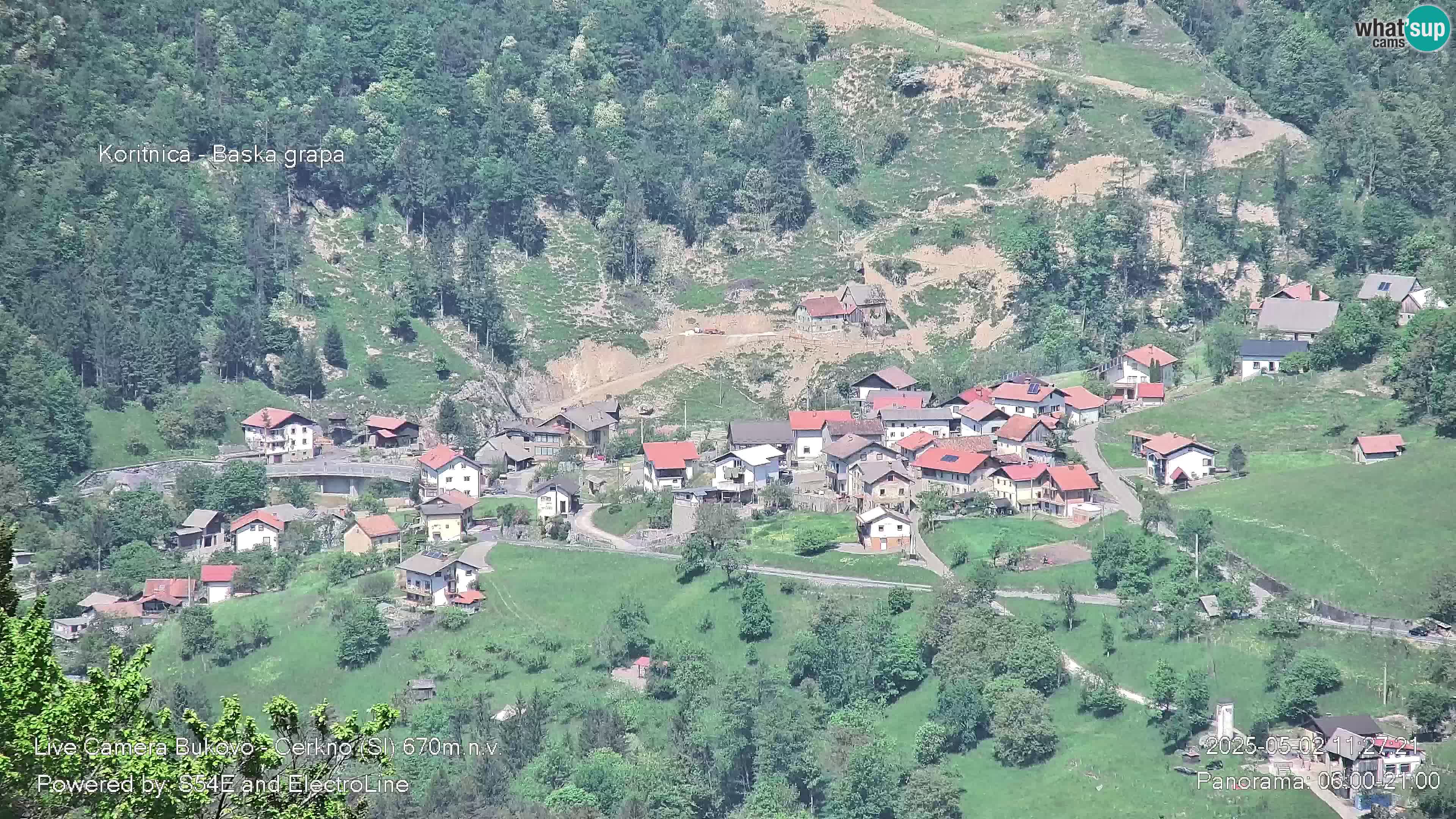 Bukovo Webcam – Baška grapa | Cerkno | Slowenien