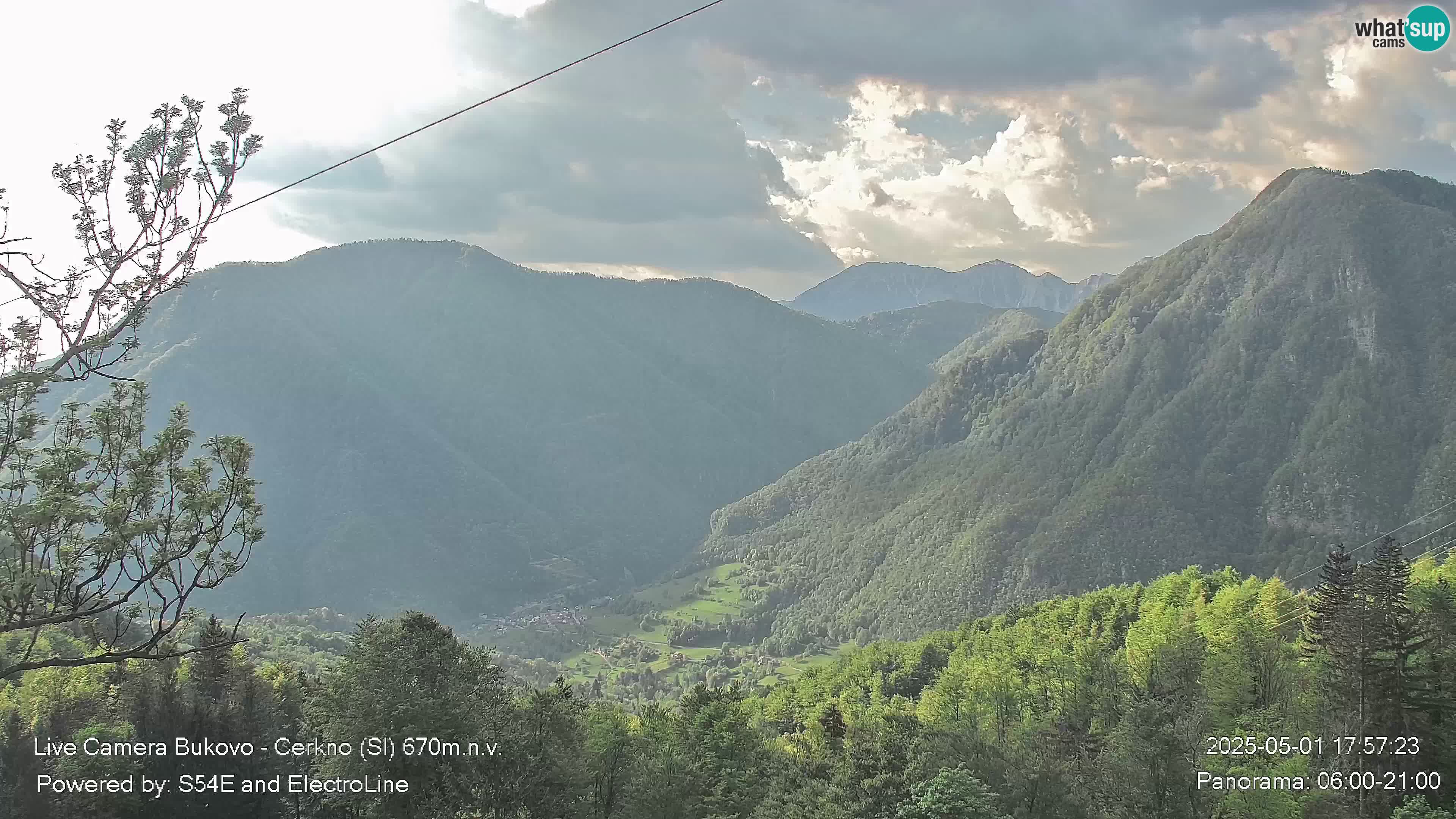 Web kamera Bukovo – Baška grapa | Cerkno | Slovenija