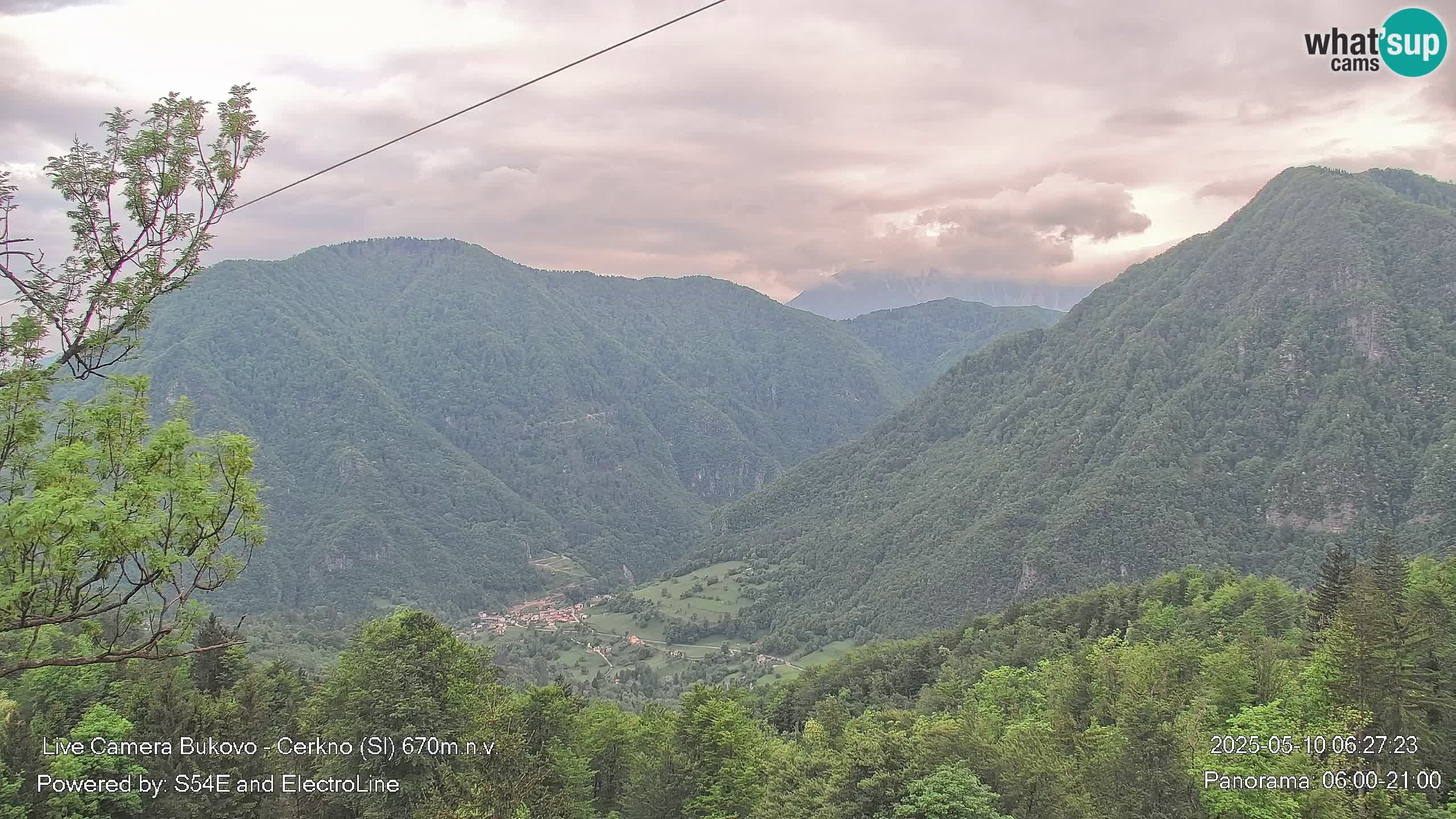Web kamera Bukovo – Baška grapa | Cerkno | Slovenija