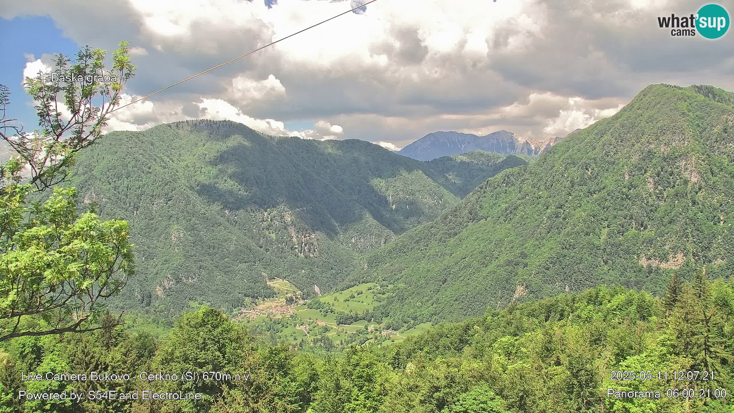 Webcam Bukovo – Baška grapa | Cerkno | Slovénie