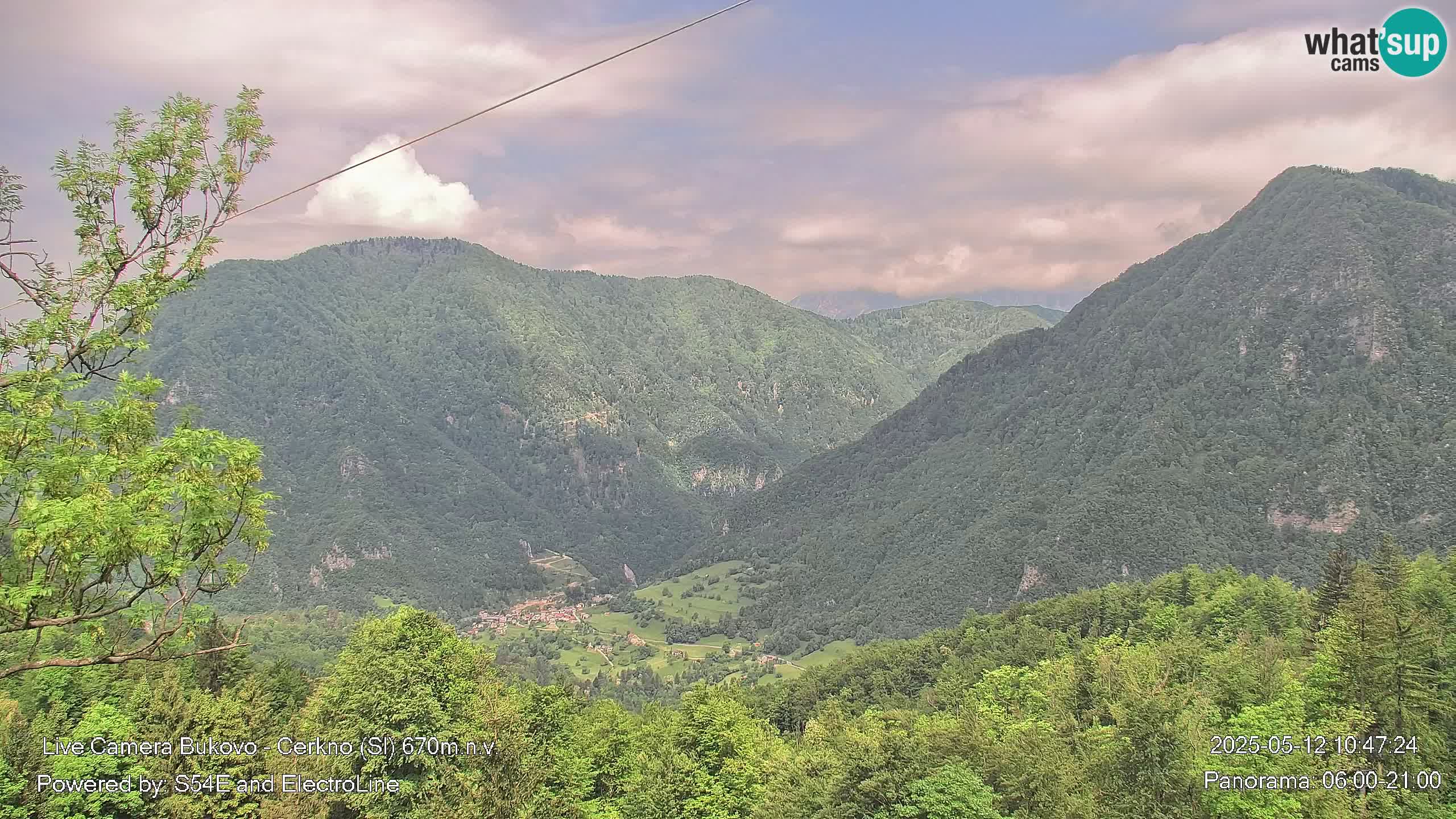 Web kamera Bukovo – Baška grapa | Cerkno | Slovenija