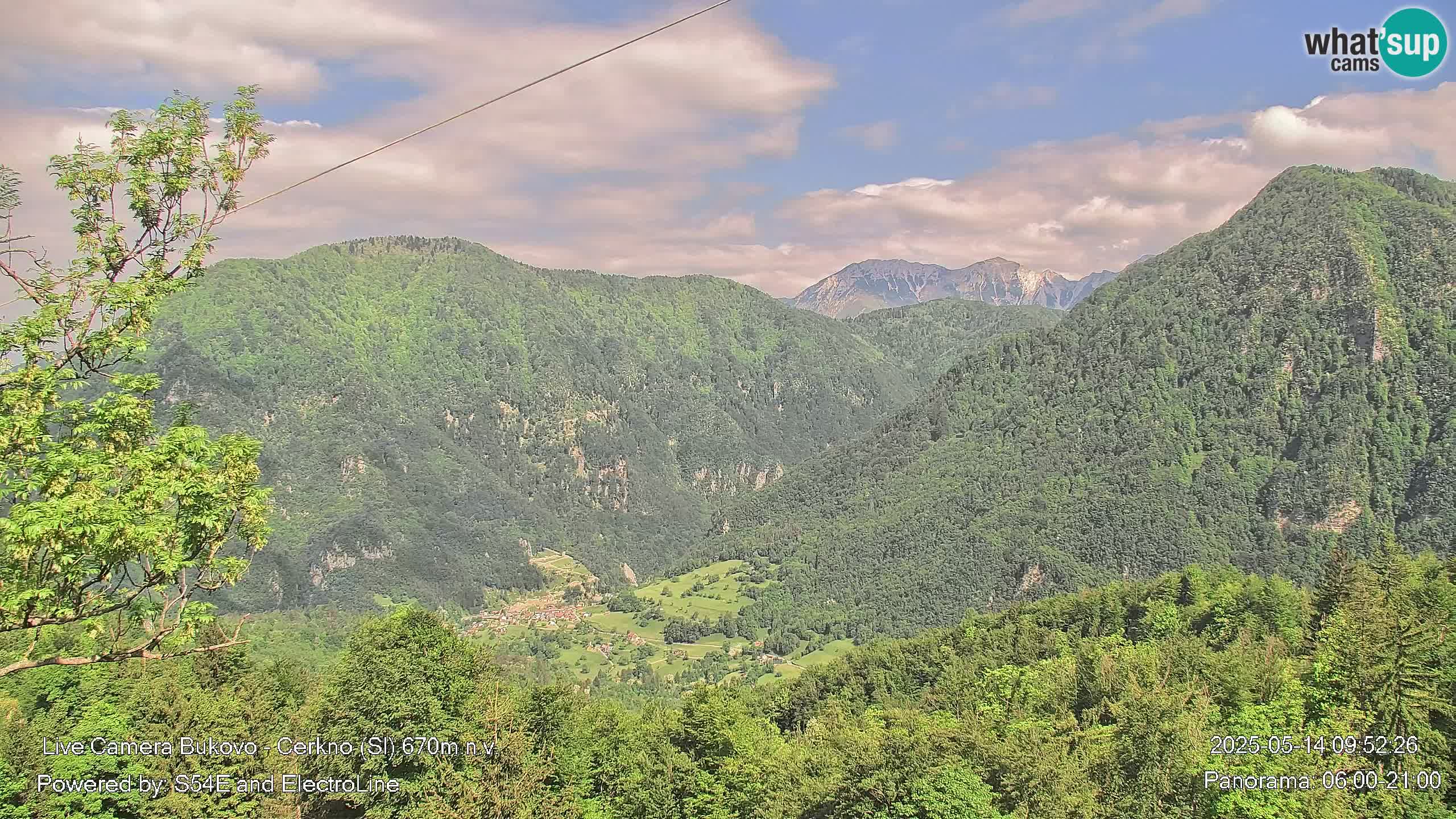 Web kamera Bukovo – Baška grapa | Cerkno | Slovenija