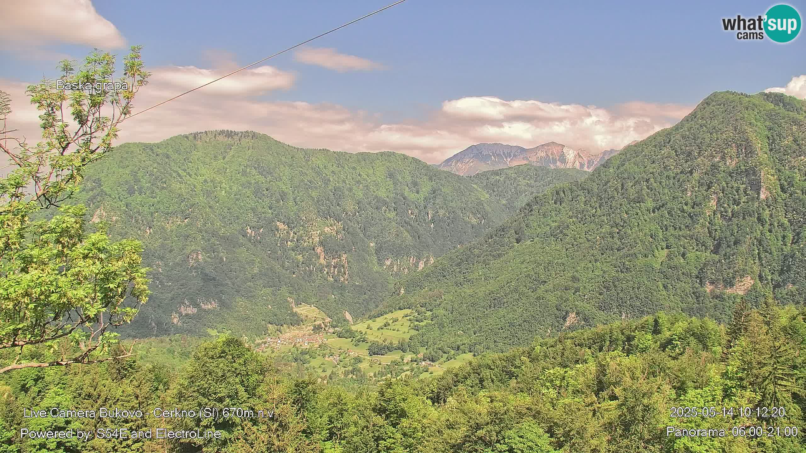 Webcam Bukovo – Baška grapa | Cerkno | Slovénie