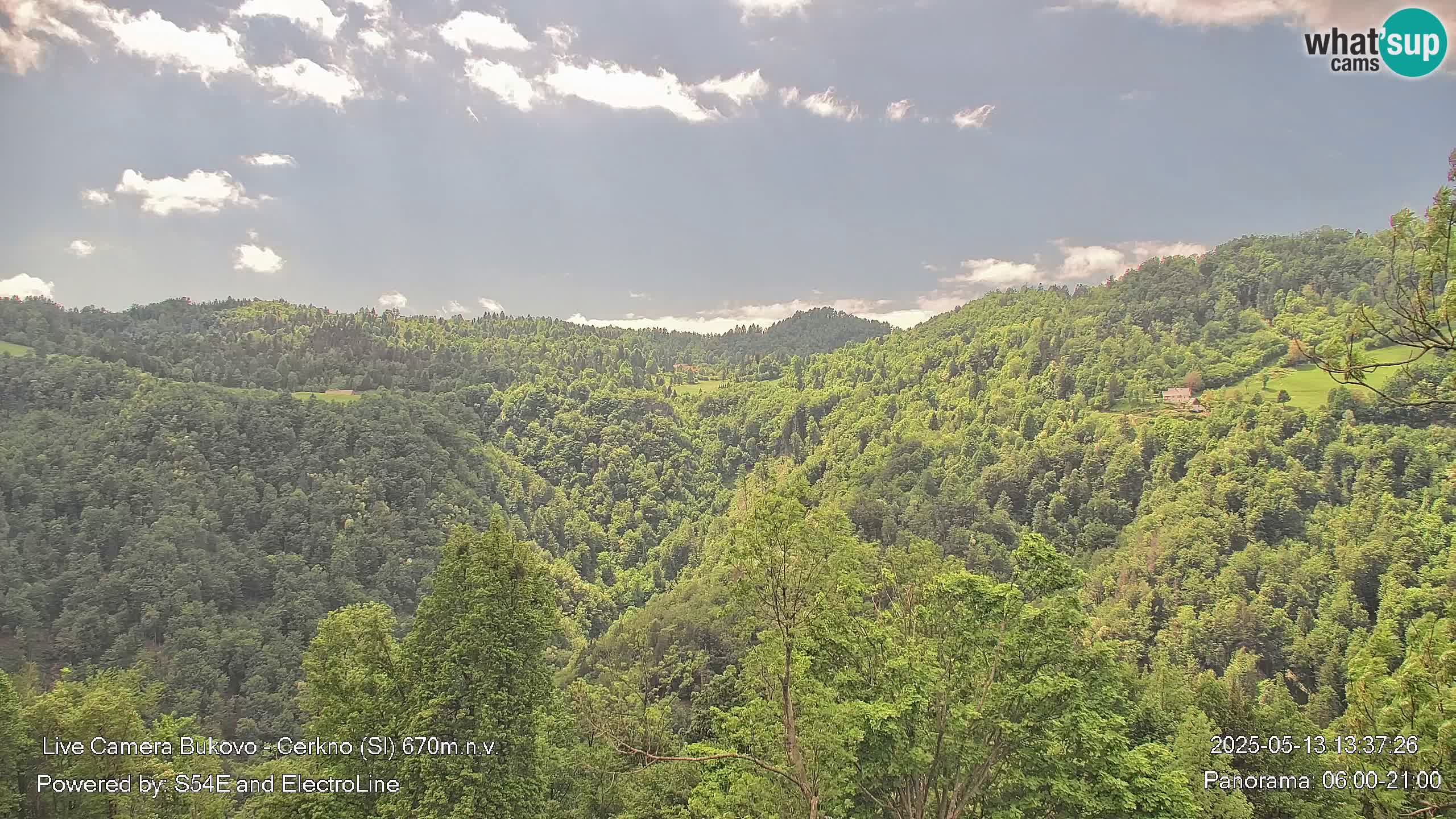 Web kamera Bukovo – Baška grapa | Cerkno | Slovenija