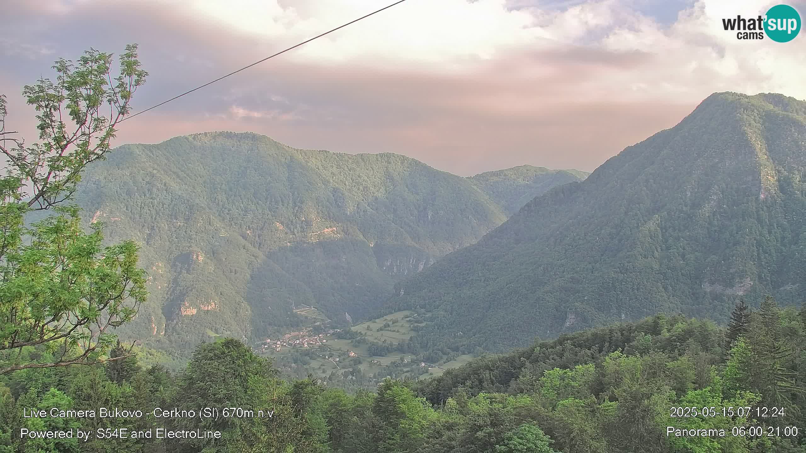 Web kamera Bukovo – Baška grapa | Cerkno | Slovenija