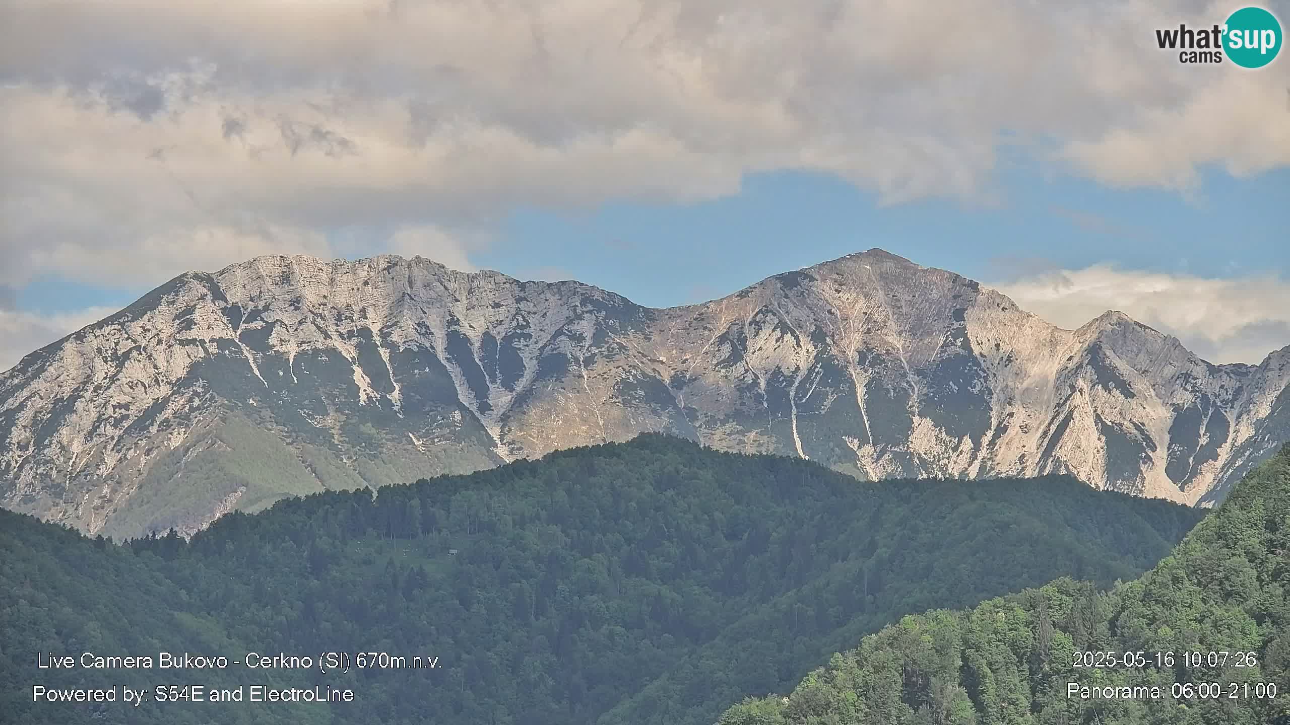Web kamera Bukovo – Baška grapa | Cerkno | Slovenija