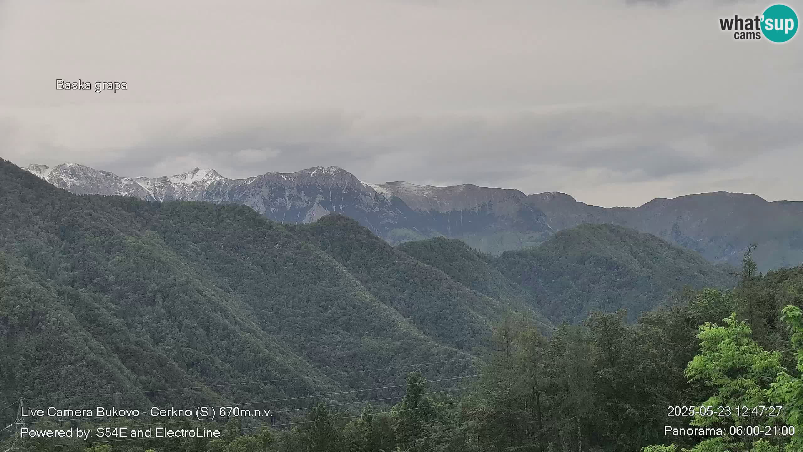 Web kamera Bukovo – Baška grapa | Cerkno | Slovenija