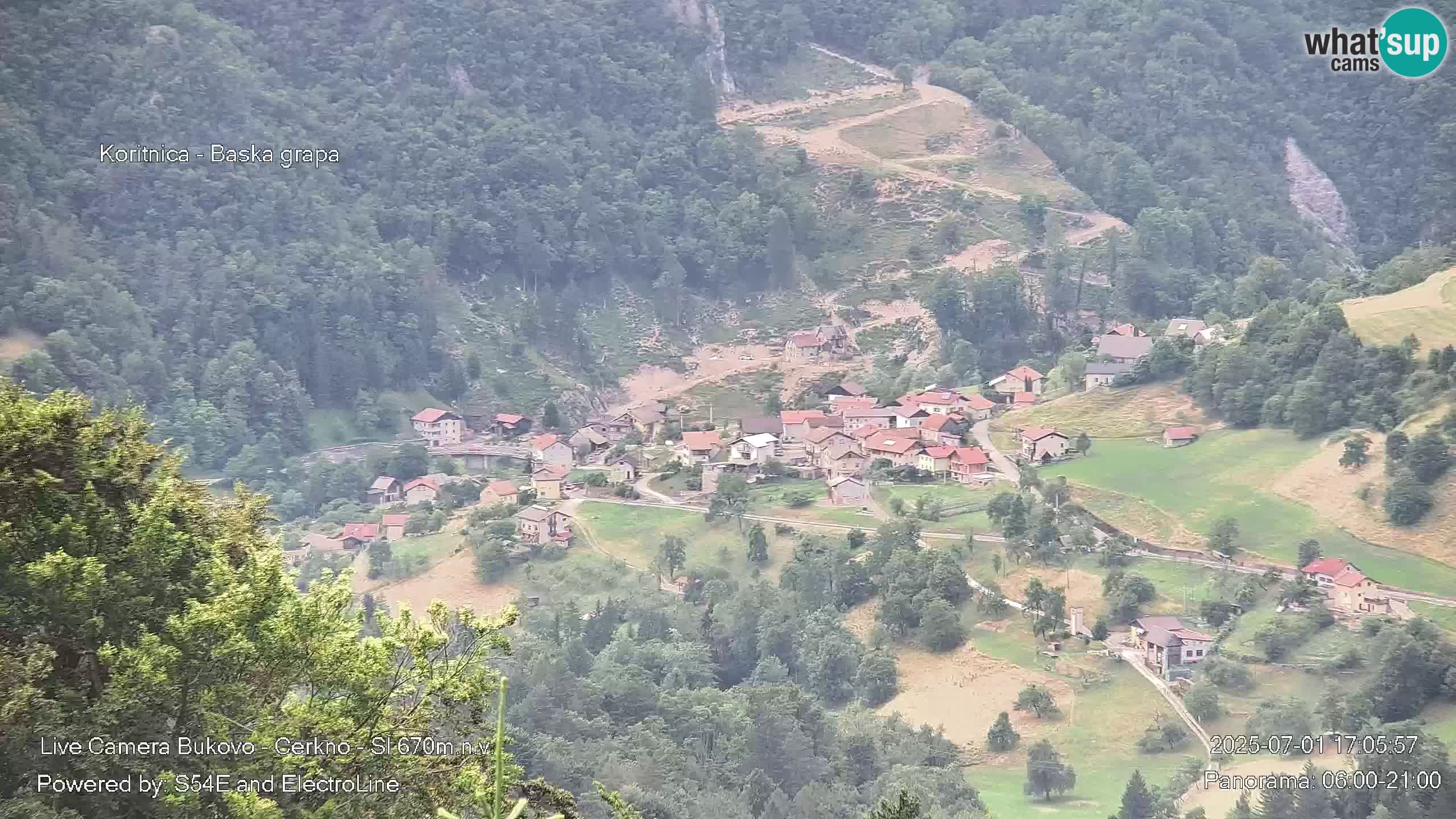 Web kamera Bukovo – Baška grapa | Cerkno | Slovenija