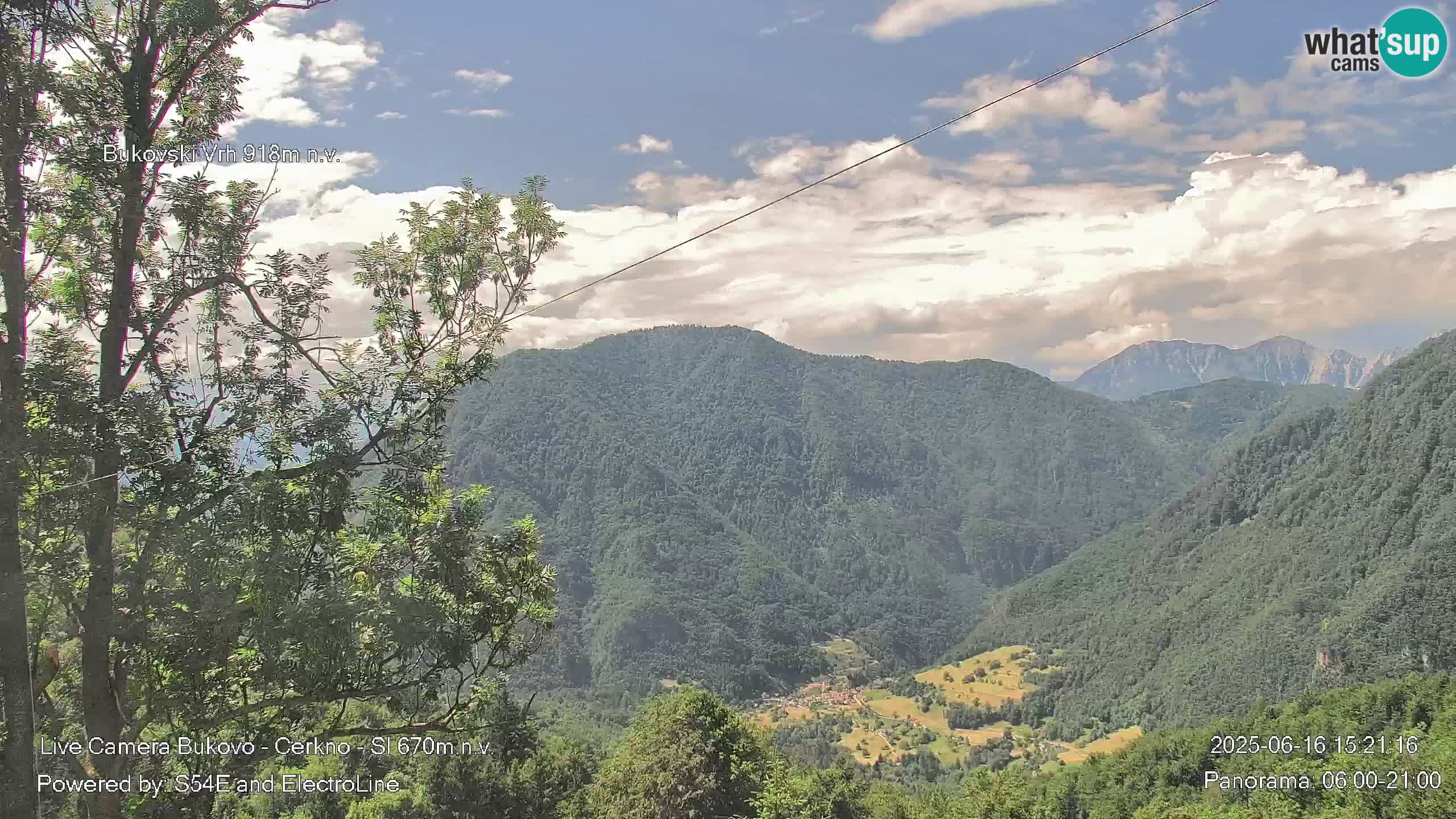 Web kamera Bukovo – Baška grapa | Cerkno | Slovenija