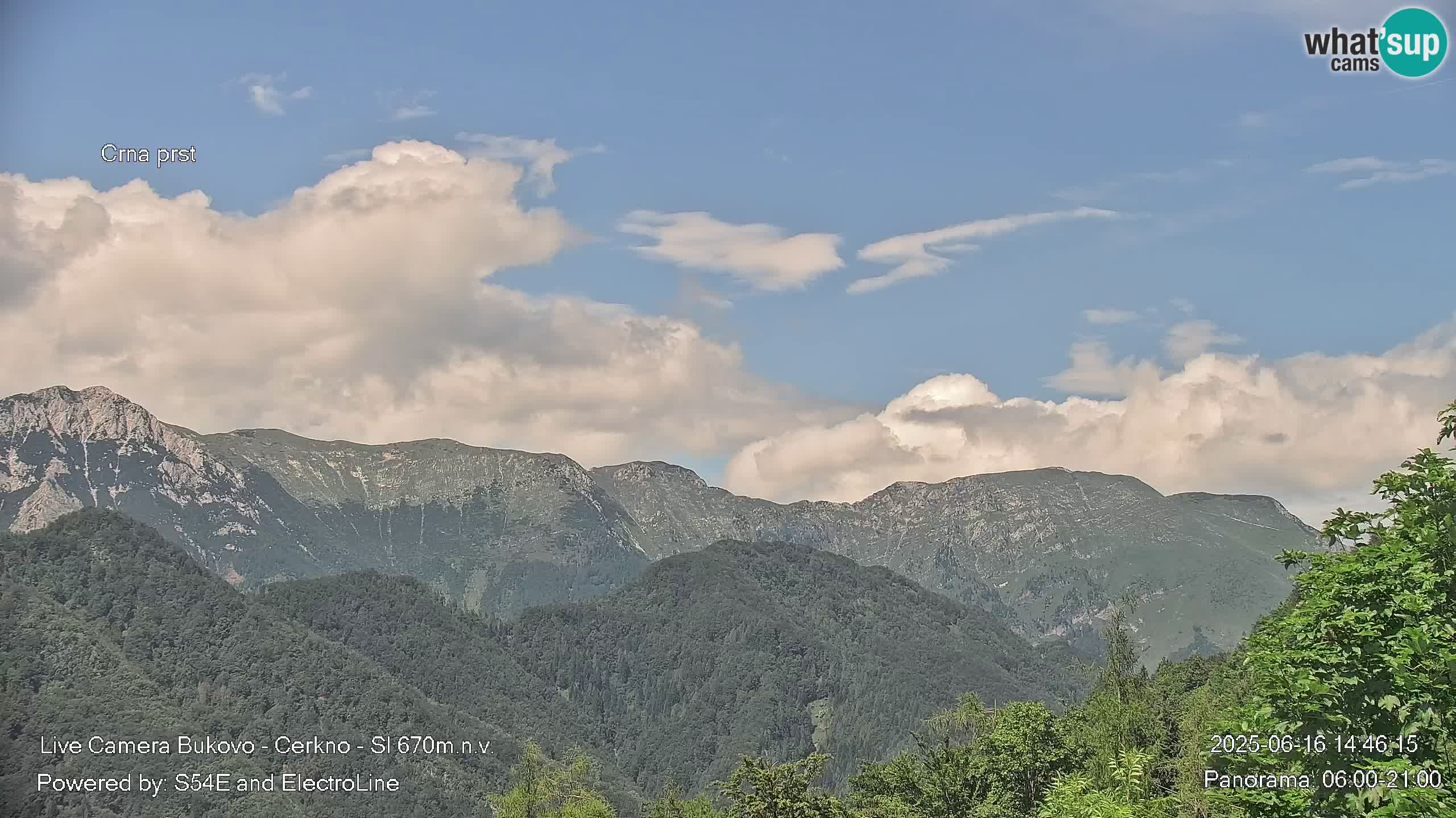 Web kamera Bukovo – Baška grapa | Cerkno | Slovenija