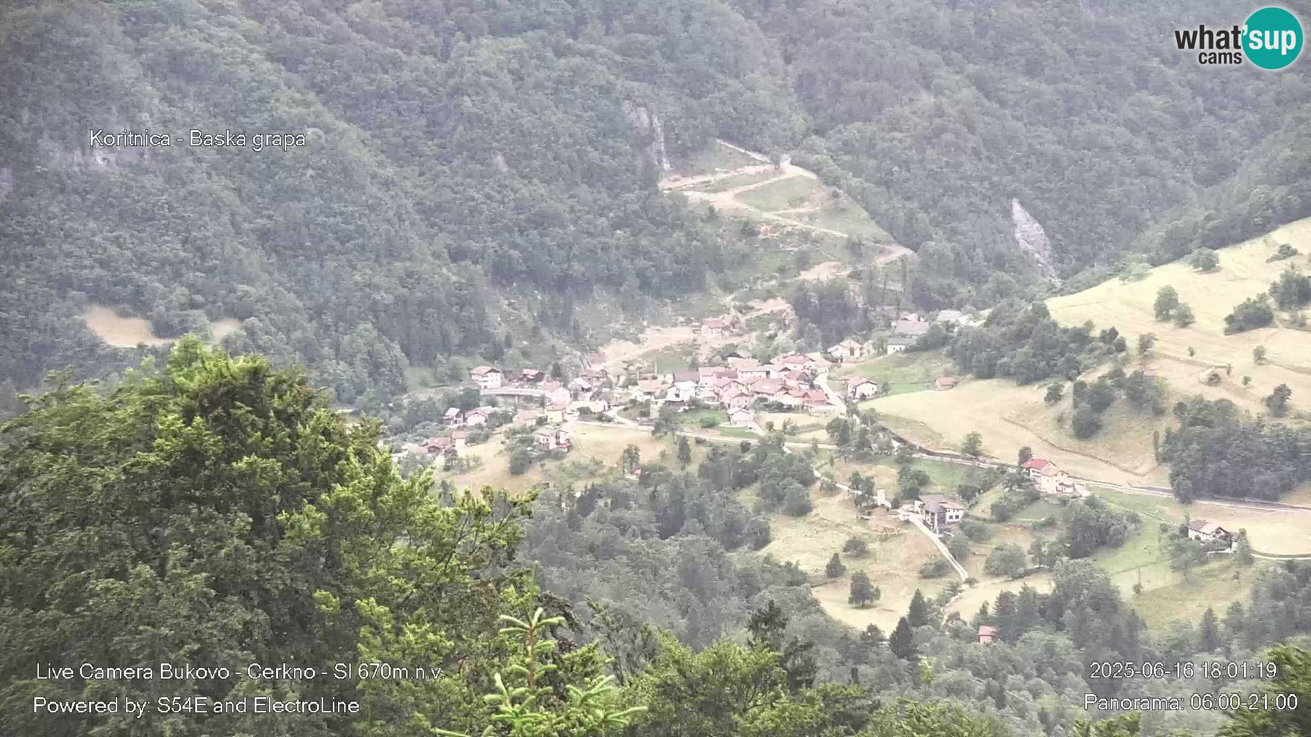 Web kamera Bukovo – Baška grapa | Cerkno | Slovenija