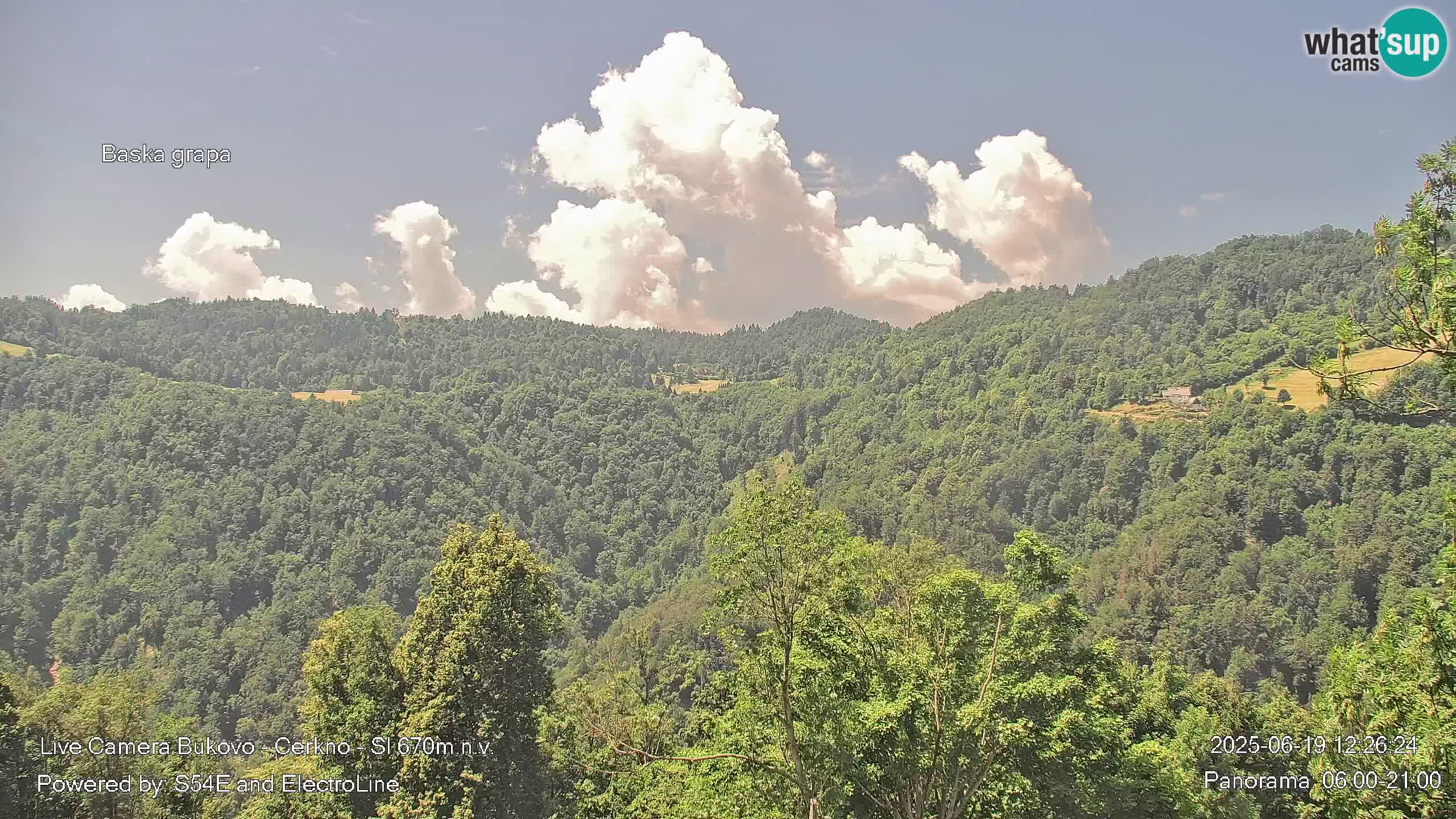 Webcam Bukovo – Baška grapa | Cerkno | Slovenia