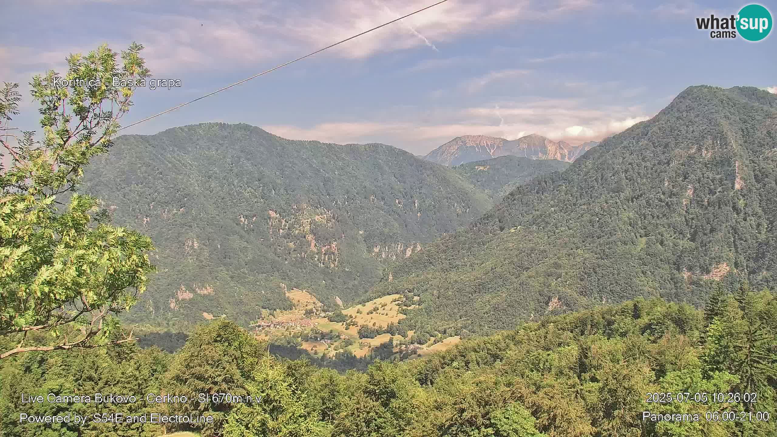 Webcam Bukovo – Baška grapa | Cerkno | Slovénie