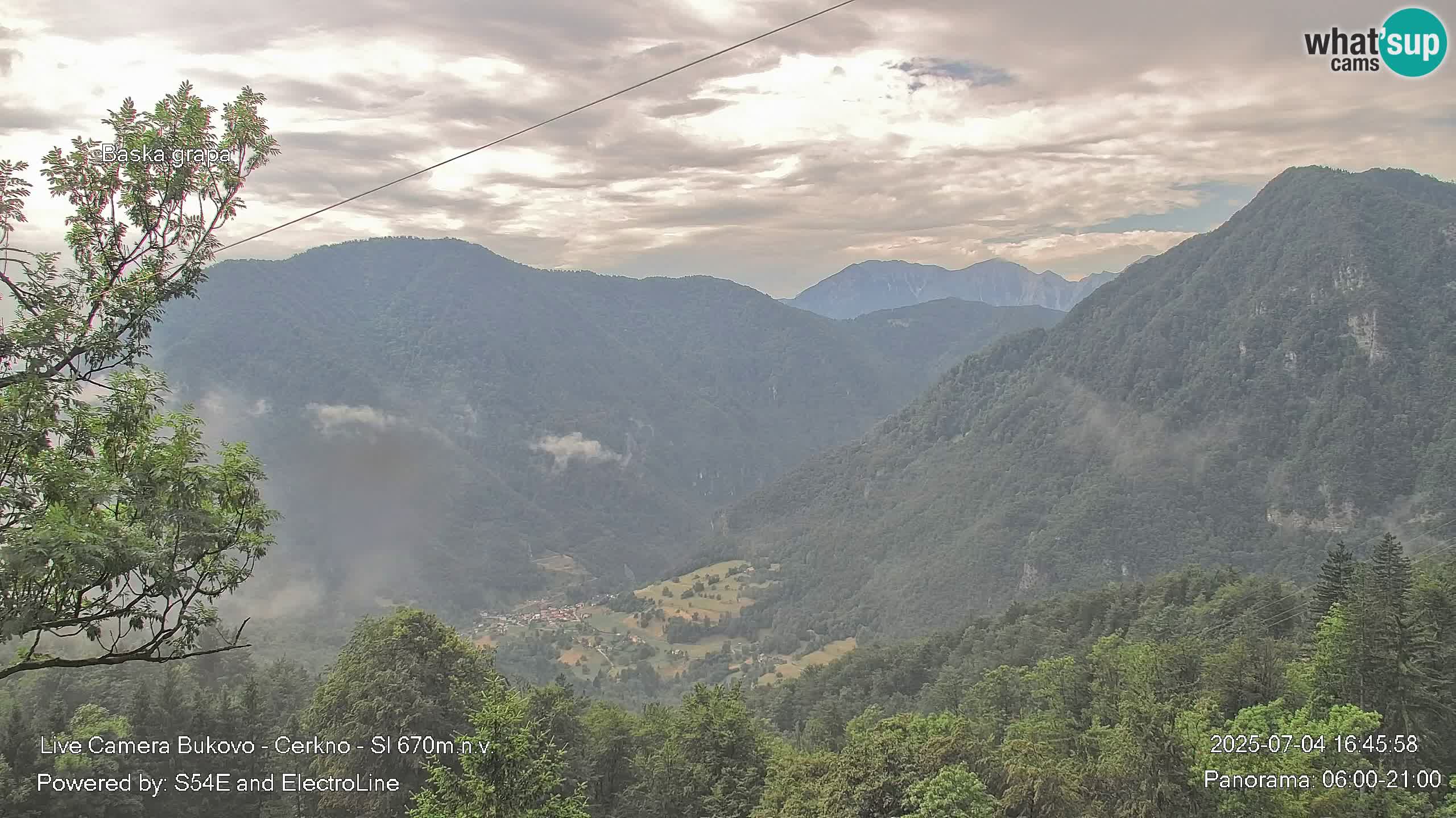 Webcam Bukovo – Baška grapa | Cerkno | Slovénie