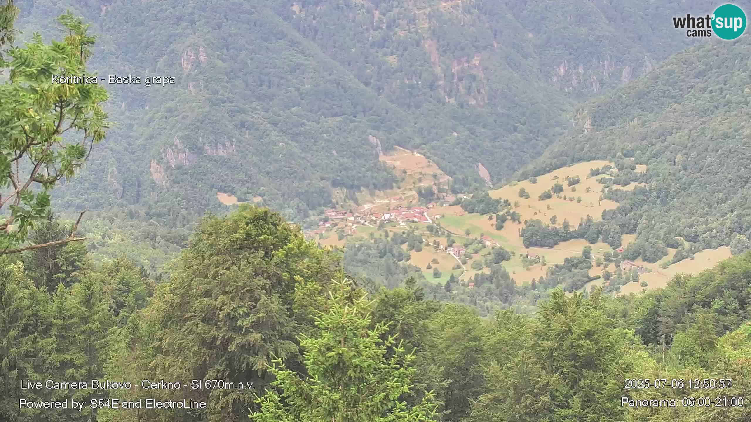 Webcam en vivo Bukovo – Baška grapa | Cerkno | Eslovenia