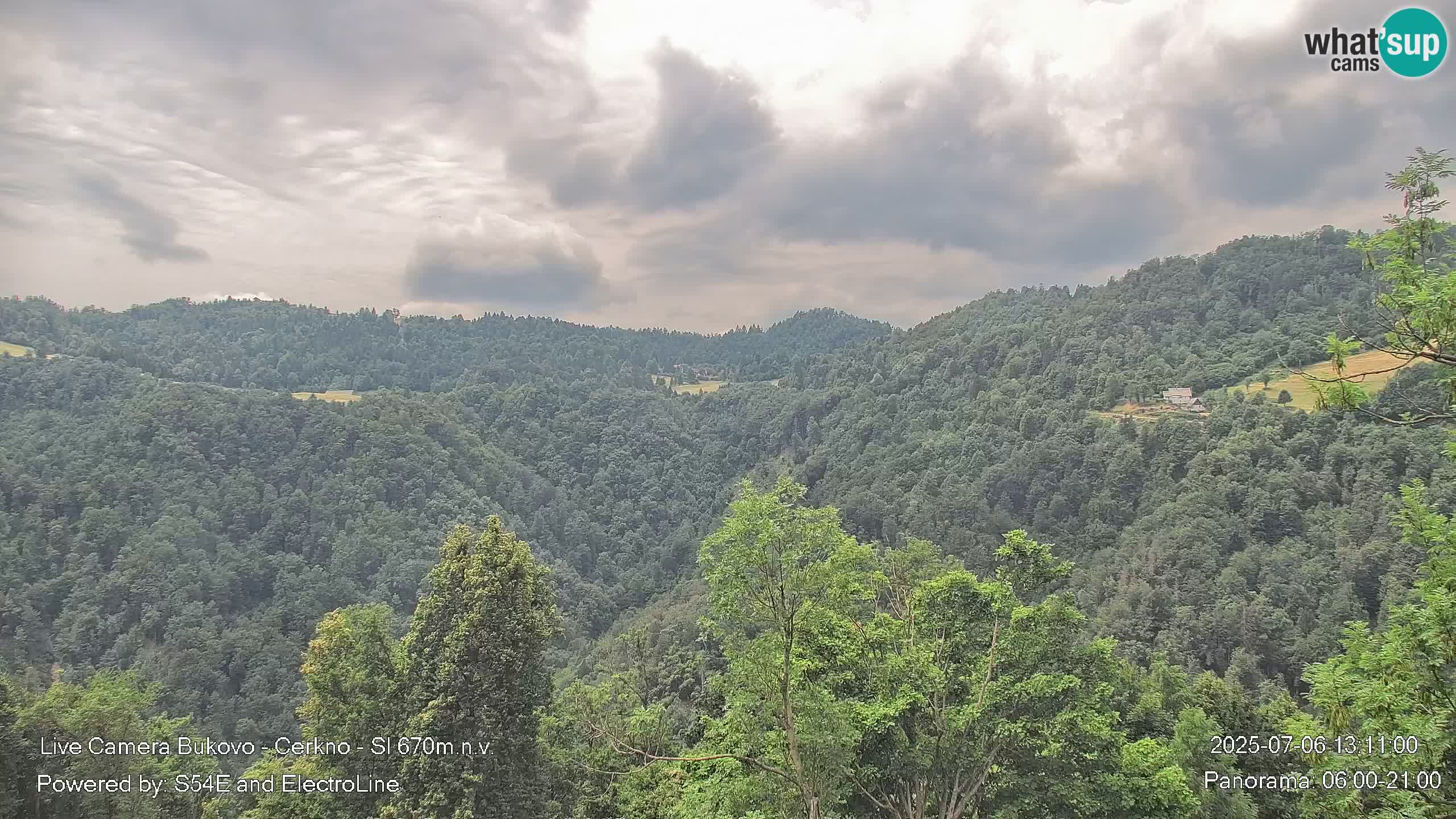 Web kamera Bukovo – Baška grapa | Cerkno | Slovenija