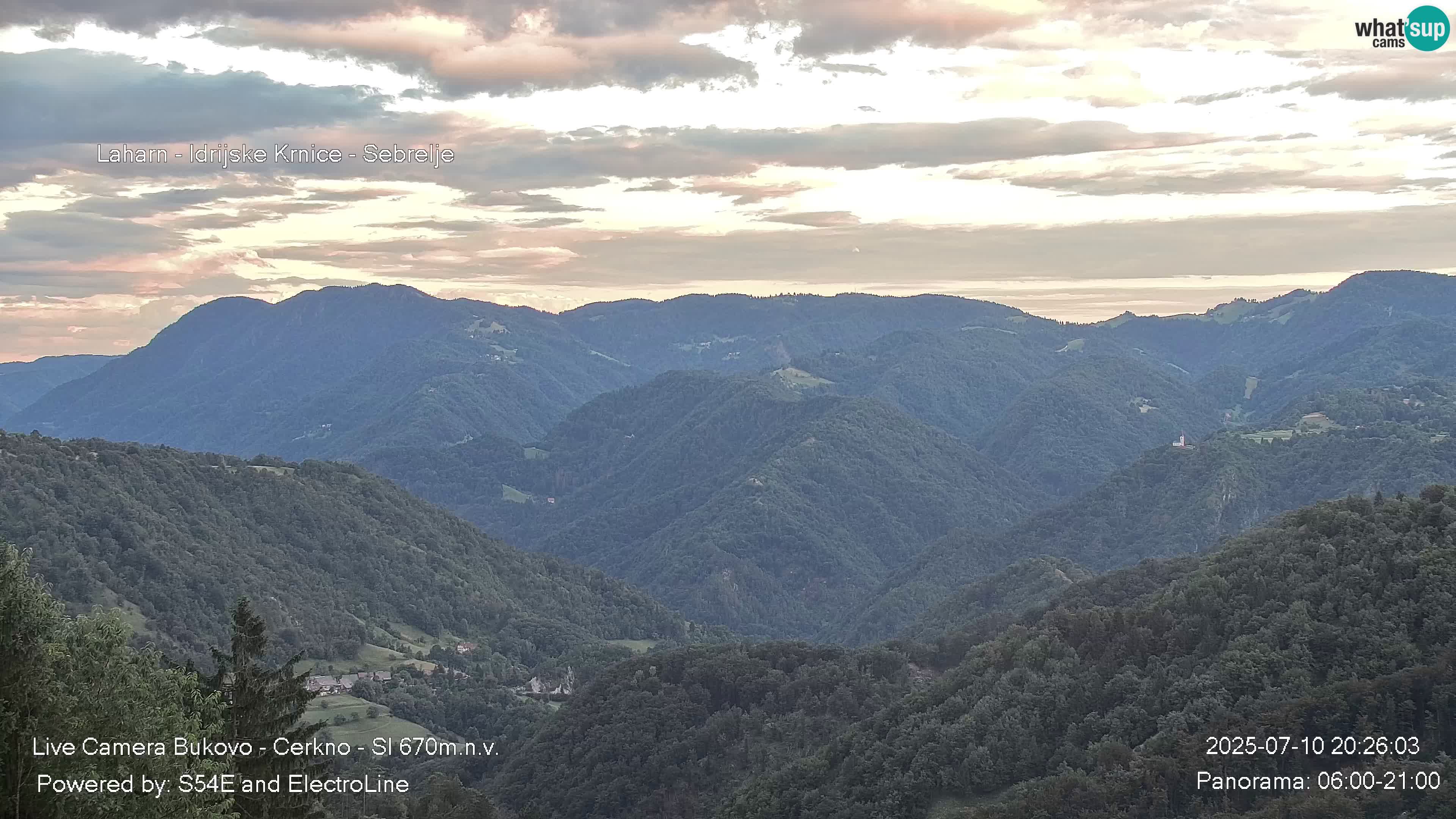 Web kamera Bukovo – Baška grapa | Cerkno | Slovenija