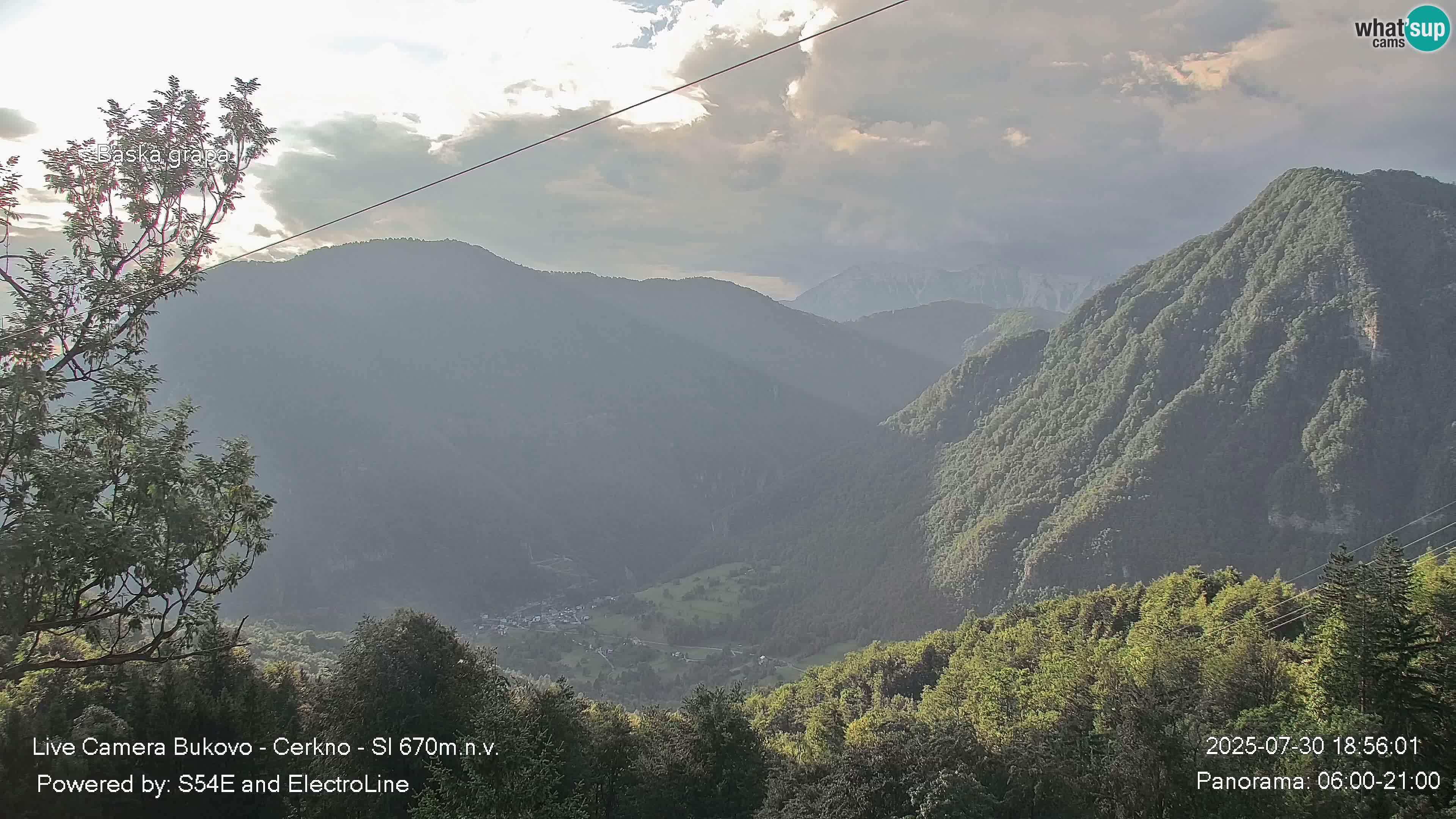 Webcam Bukovo – Baška grapa | Cerkno | Slovenia