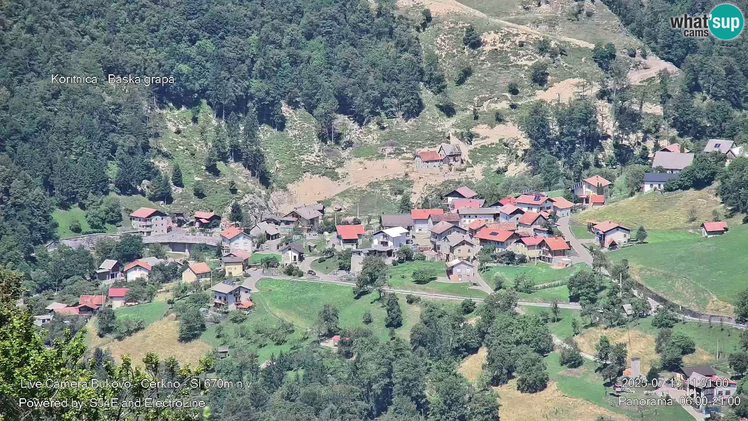 Webcam Bukovo – Baška grapa | Cerkno | Slovenia