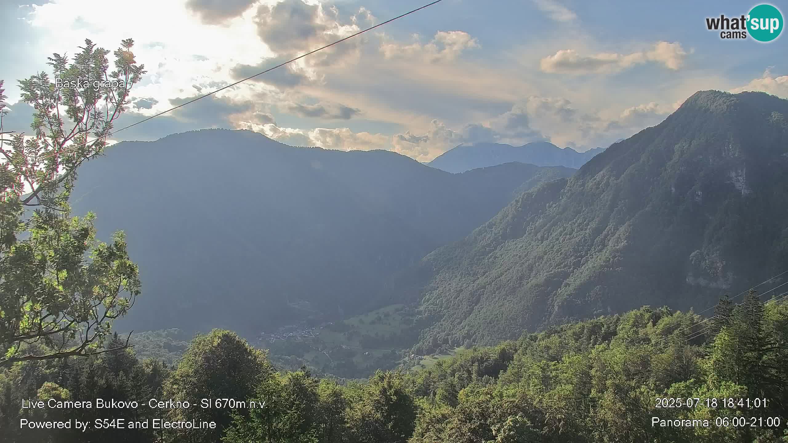 Webcam Bukovo – Baška grapa | Cerkno | Slovenia