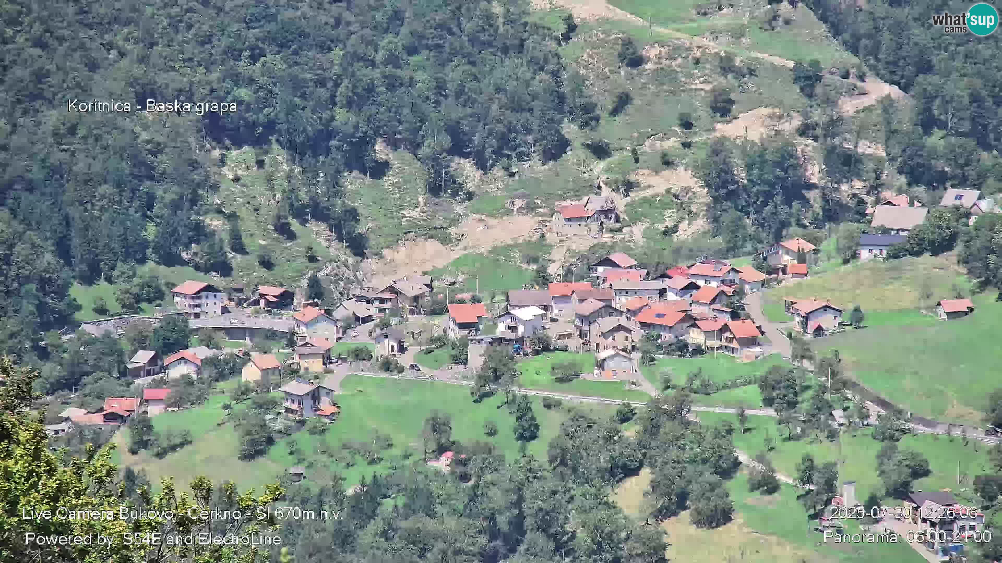 Webcam Bukovo – Baška grapa | Cerkno | Slovenia