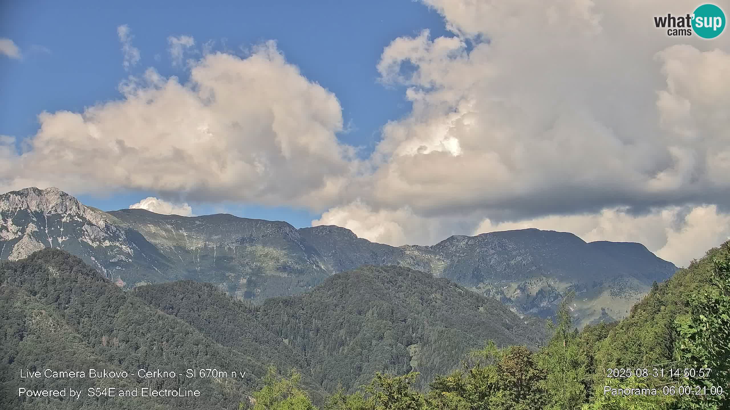 Web kamera Bukovo – Baška grapa | Cerkno | Slovenija