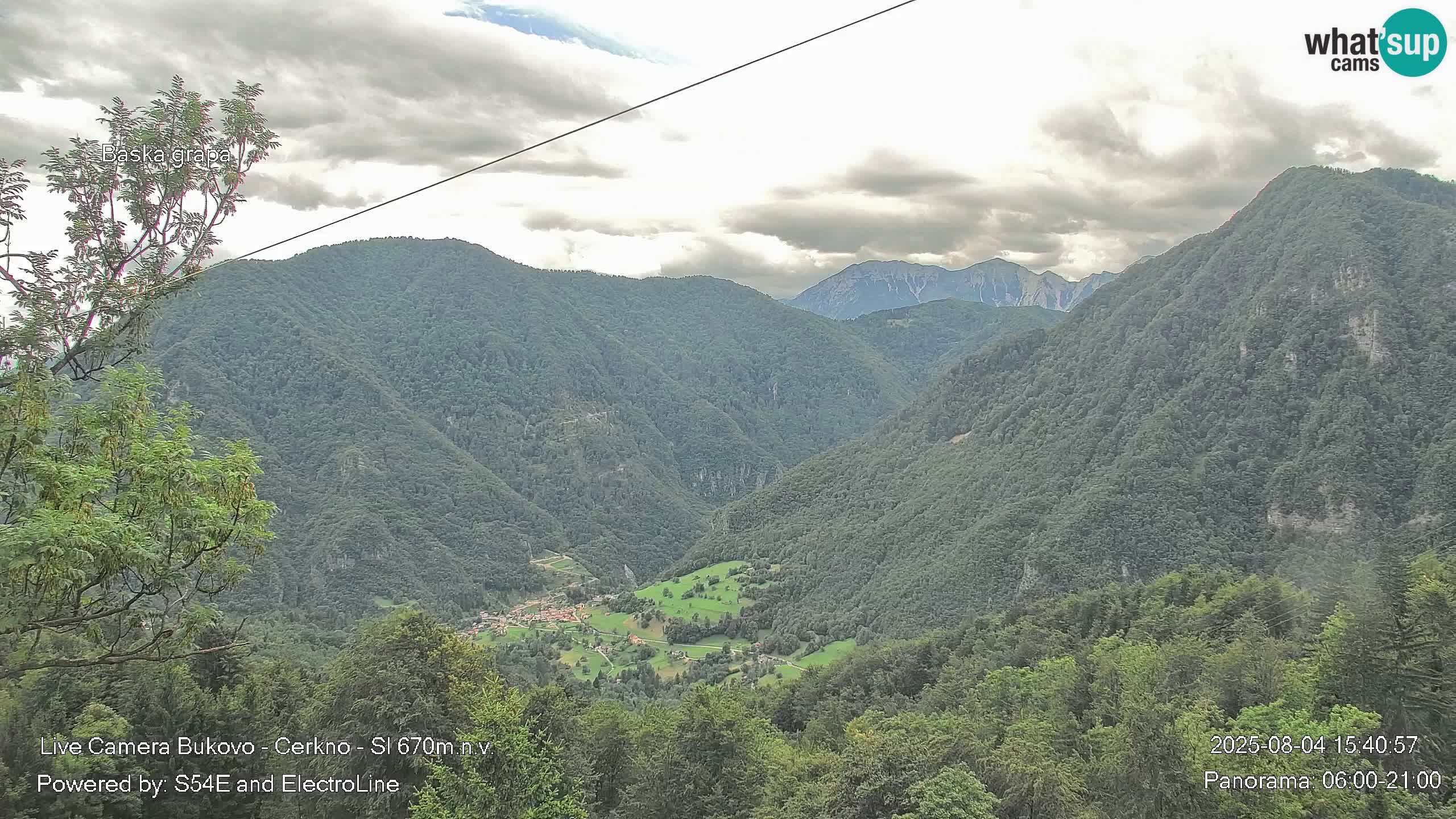 Bukovo Webcam – Baška grapa | Cerkno | Slowenien
