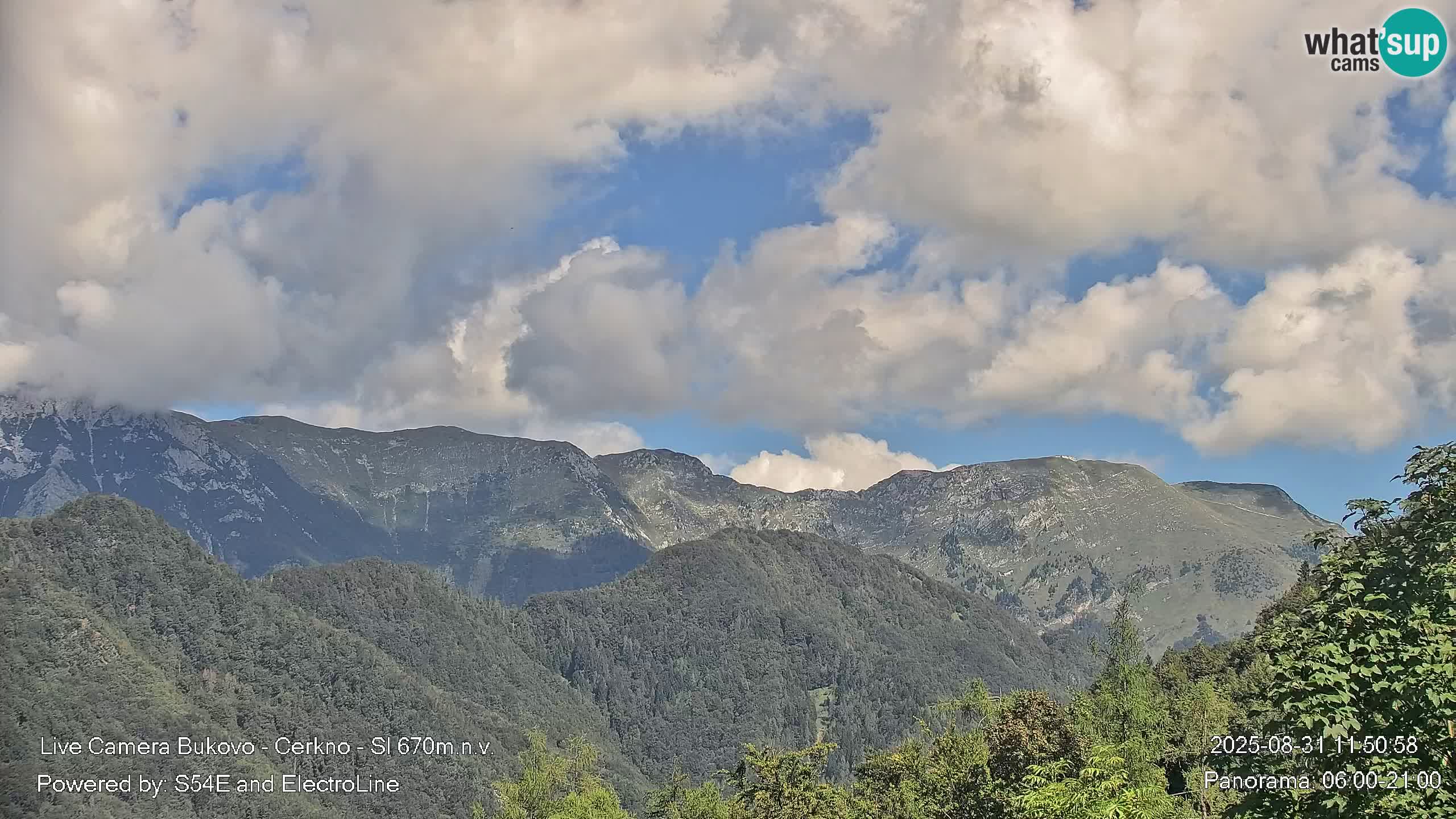 Web kamera Bukovo – Baška grapa | Cerkno | Slovenija