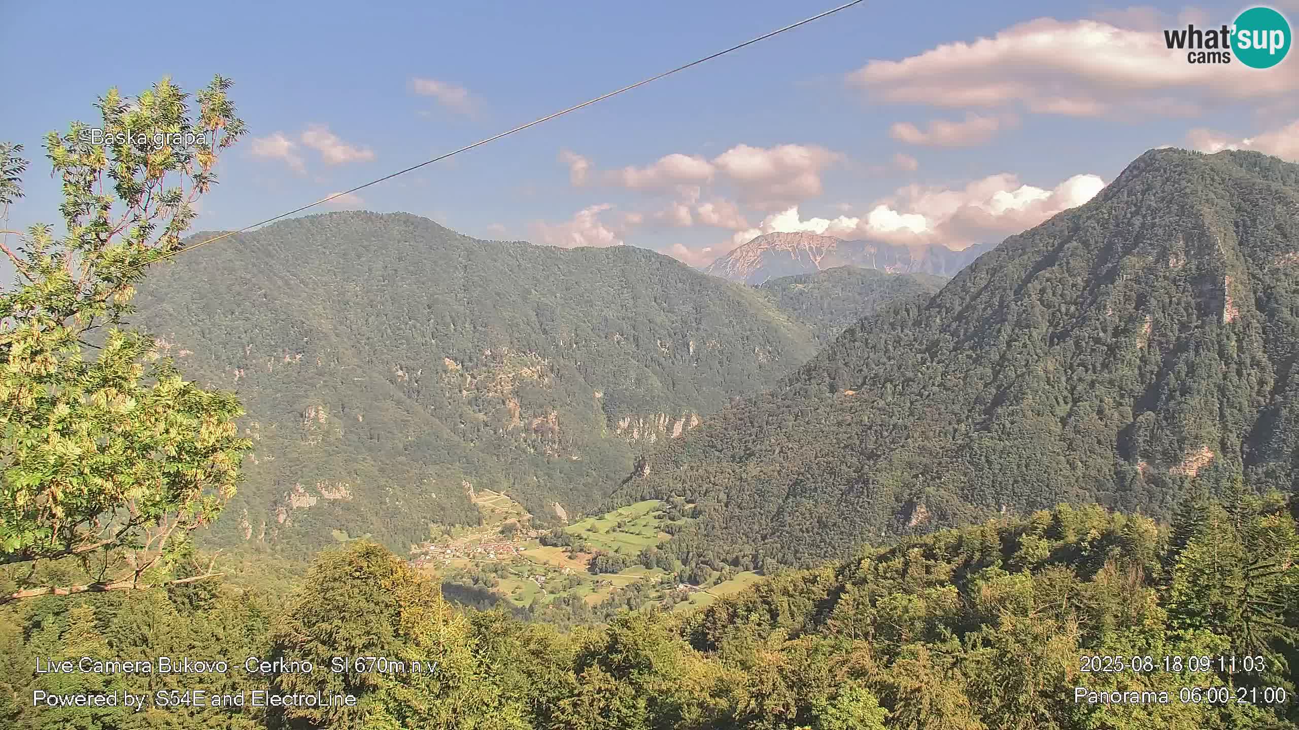 Webcam Bukovo – Baška grapa | Cerkno | Slovenia