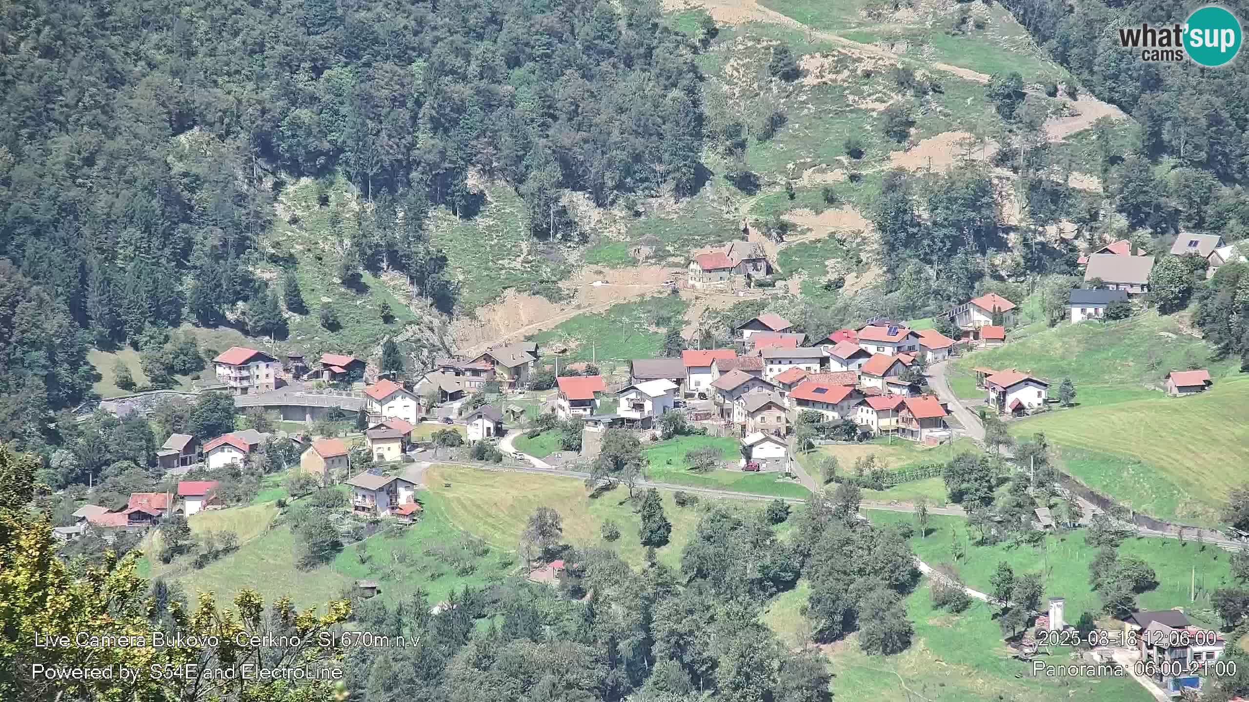 Webcam Bukovo – Baška grapa | Cerkno | Slovenia