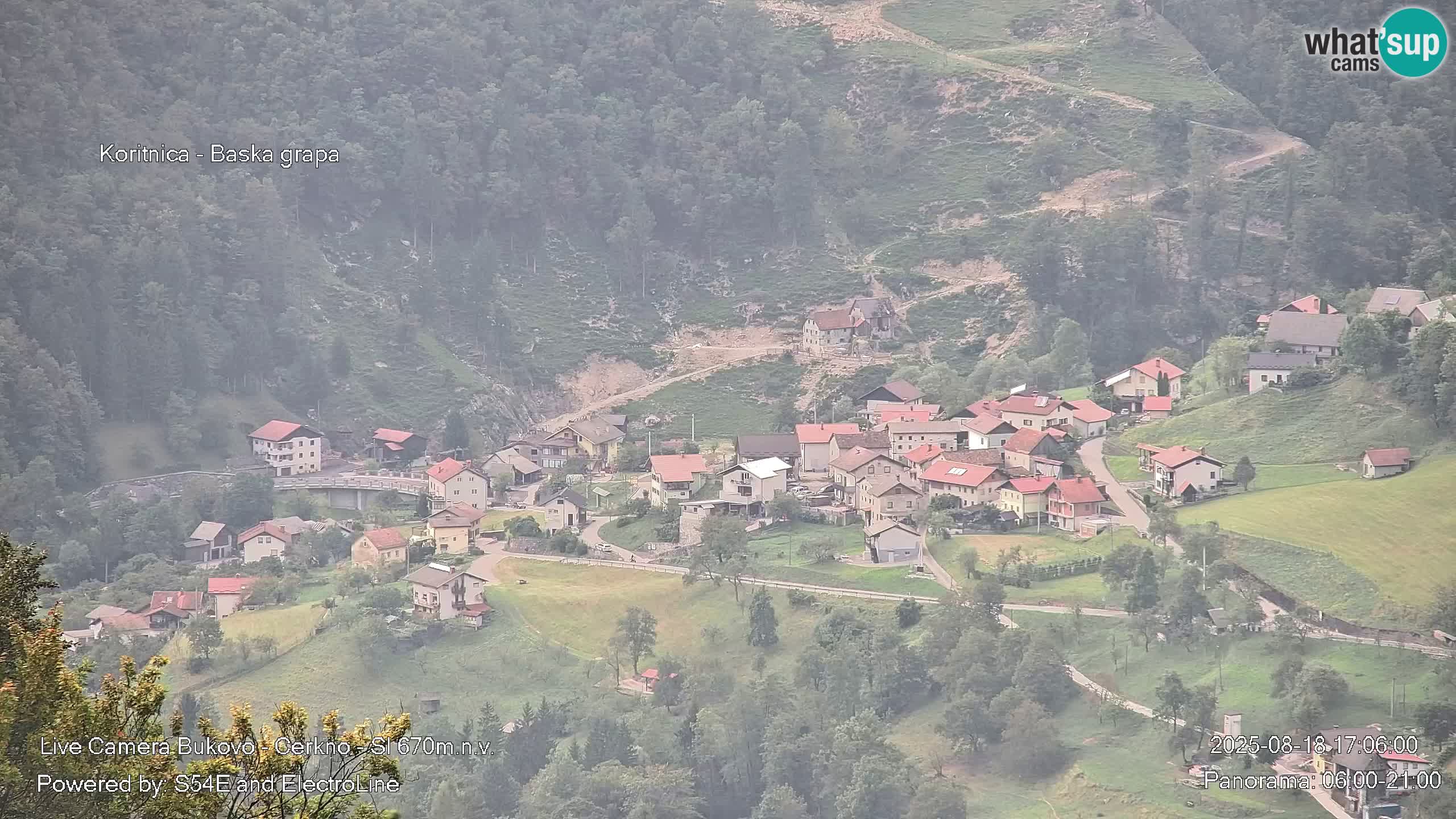 Webcam en vivo Bukovo – Baška grapa | Cerkno | Eslovenia